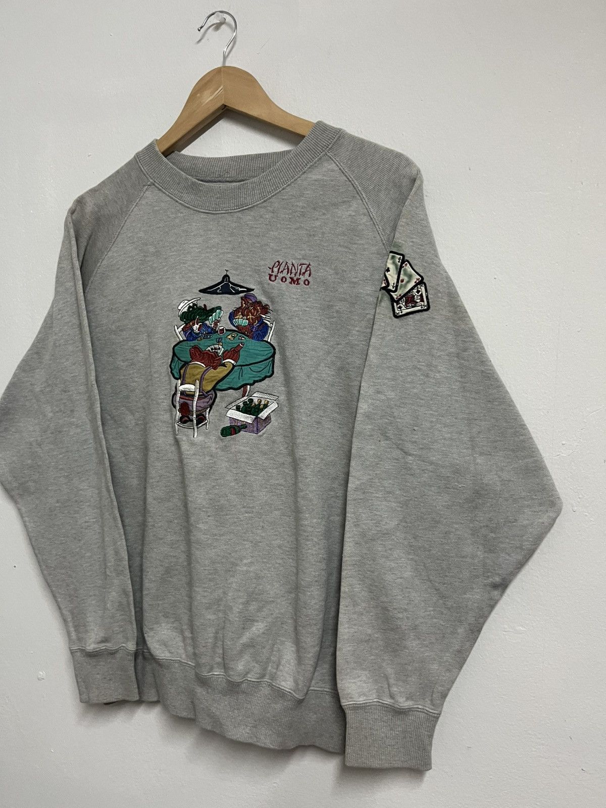 Hysteric Glamour 💥Steal Now💥Pianta Uomo Crazy Card Gamblers Sweatshirts Size US L / EU 52-54 / 3 - 3 Thumbnail