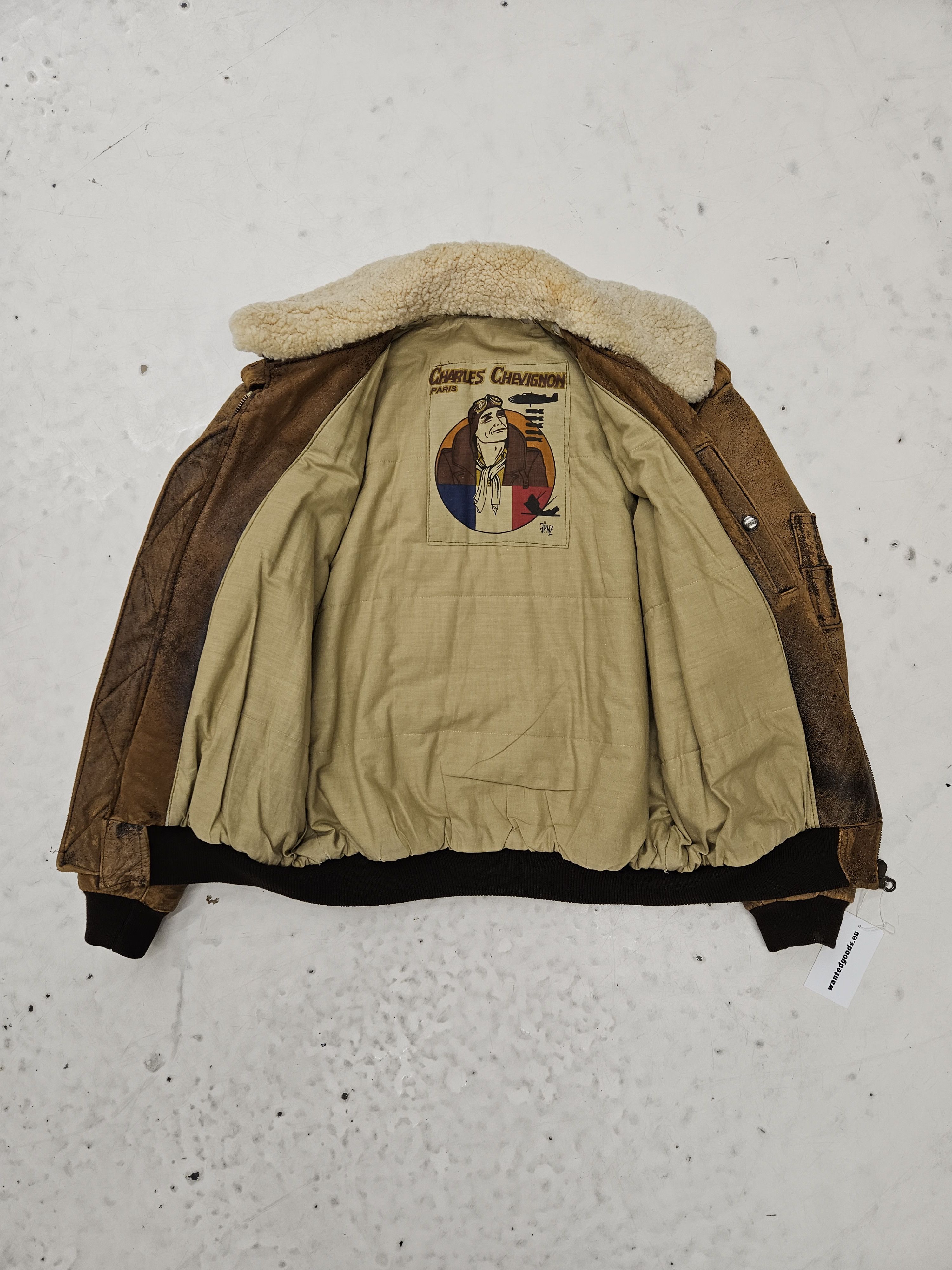 Chevignon Vintage chevignon distressed aviator bomber leather jacket Size US M / EU 48-50 / 2 - 15 Thumbnail