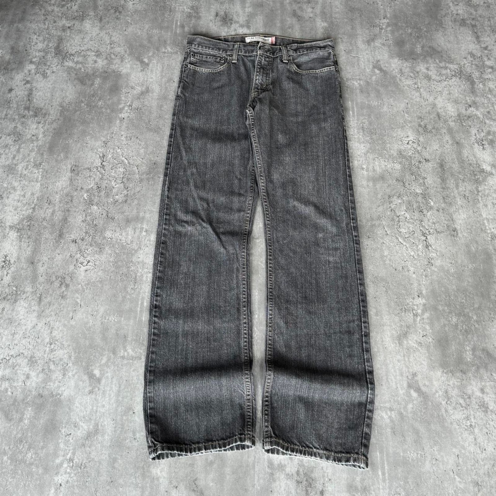 Levi's × Levi's Vintage Clothing Vintage Levi’s 514 Faded Grey Grunge Opium Denim Jeans Size US 33 - 2 Thumbnail
