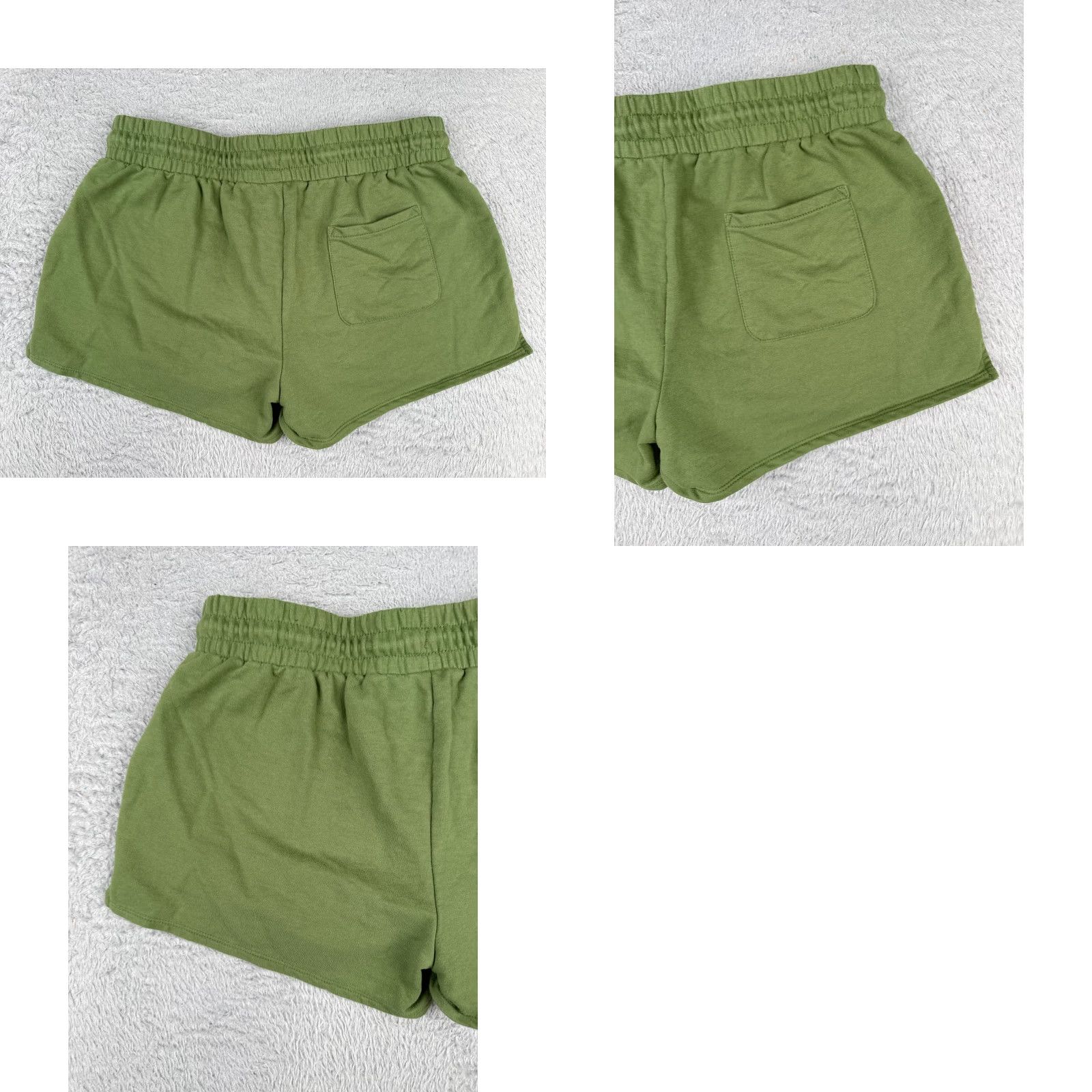 Vintage Cabela's Shorts Women Medium Green Elastic Waist Sweat French Terry Cotton 32x3 Size 32" / US 10 / IT 46 - 9 Thumbnail