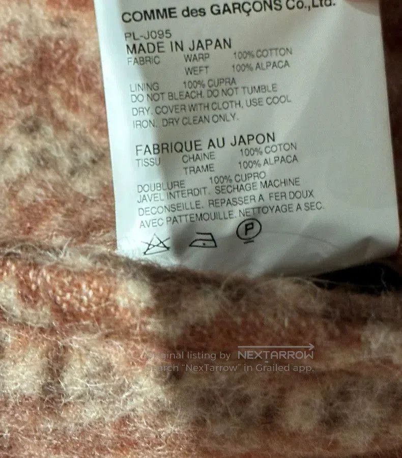 Comme des Garcons Comme des Garcons Homme Plus 2013AW Embroidered Coat. Size US XS / EU 42 / 0 - 7 Thumbnail