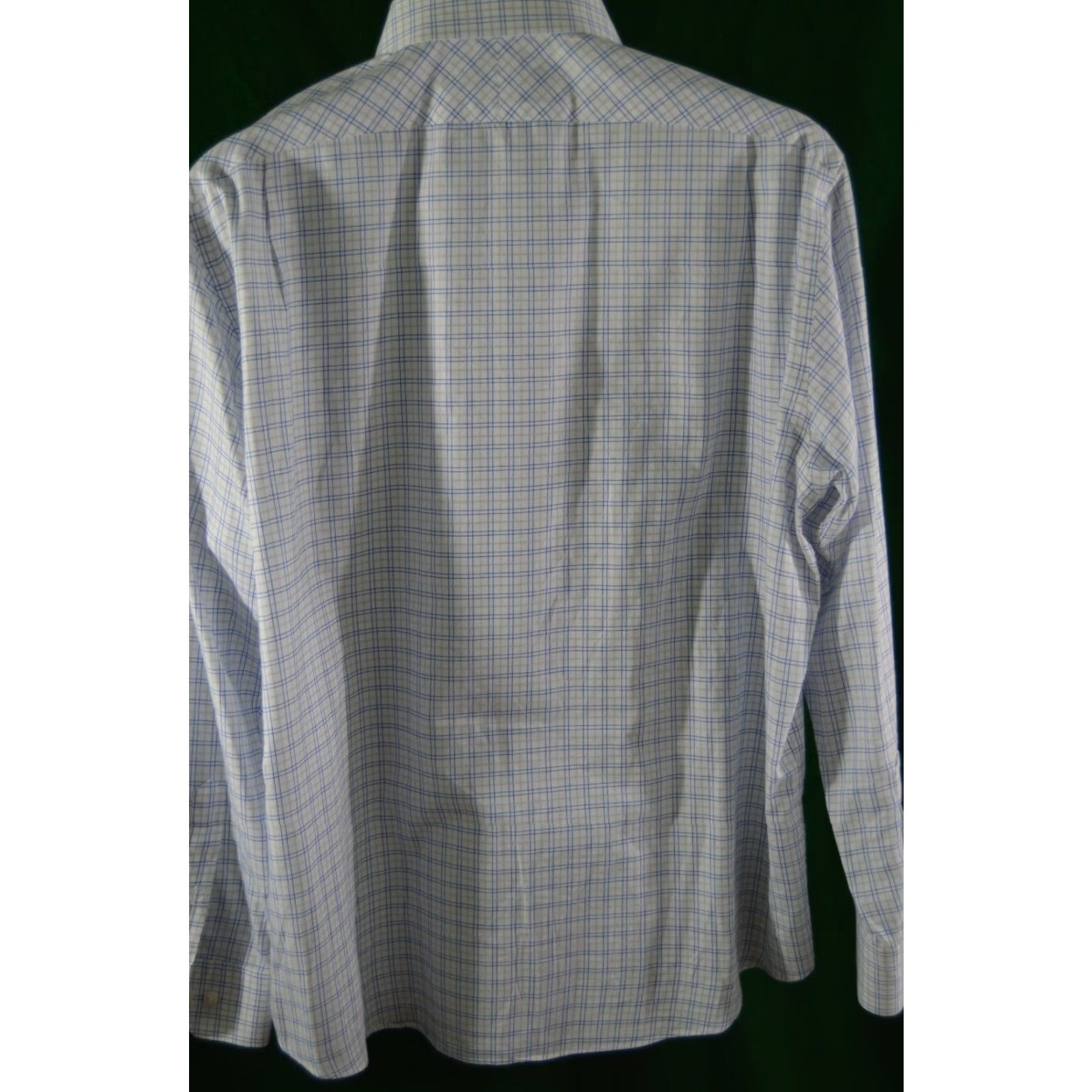 Hart Schaffner Marx Hart Schaffner Marx Men's Button-Down Shirt SZ L White Plaid Shirt Button-Up Button-Front Long Sleeve 100% Cotton Mens Size US L / EU 52-54 / 3 - 2 Thumbnail