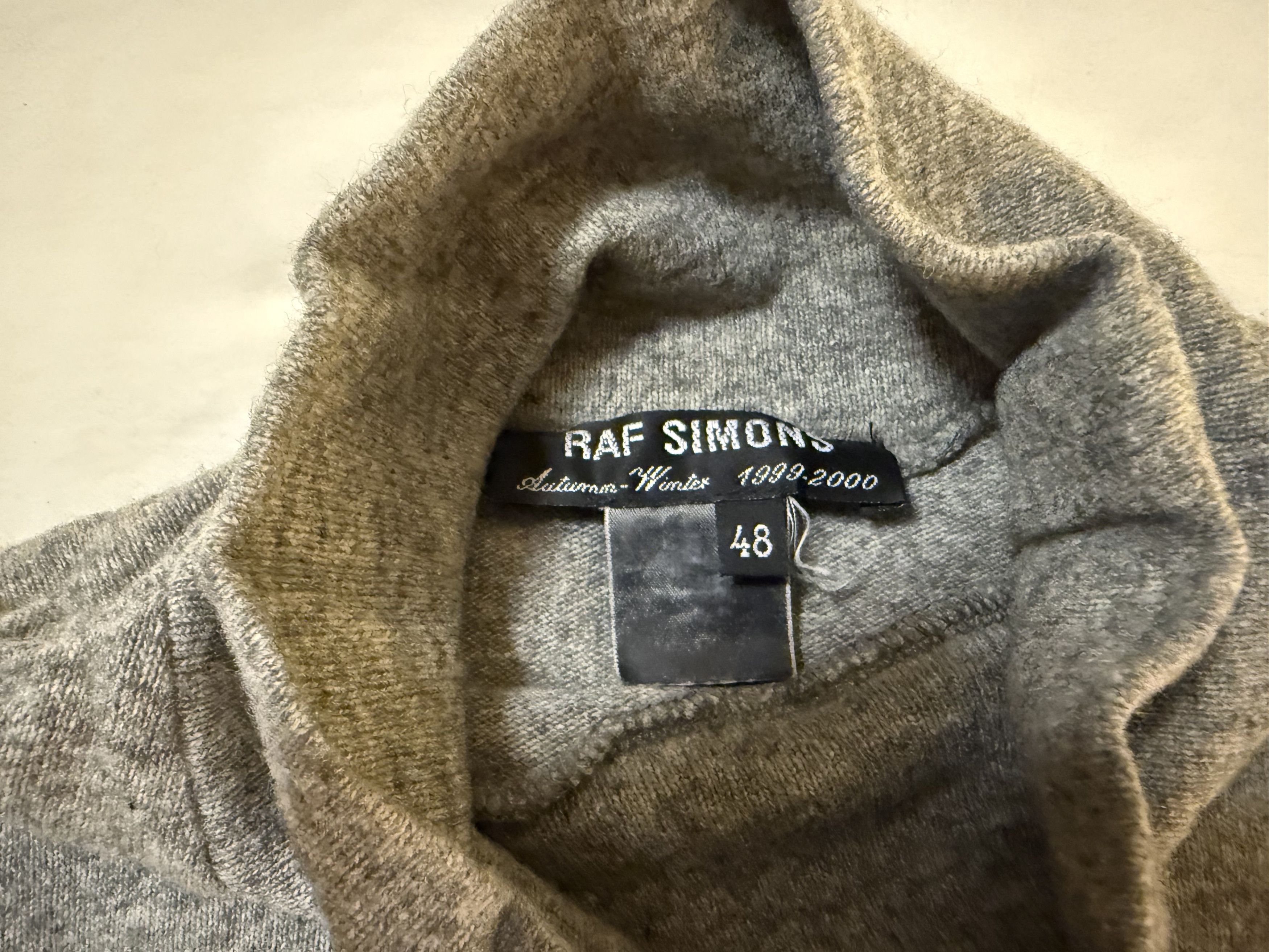 Raf Simons Raf Simons AW99 Grey Wool Turtleneck Size US S / EU 44-46 / 1 - 5 Thumbnail