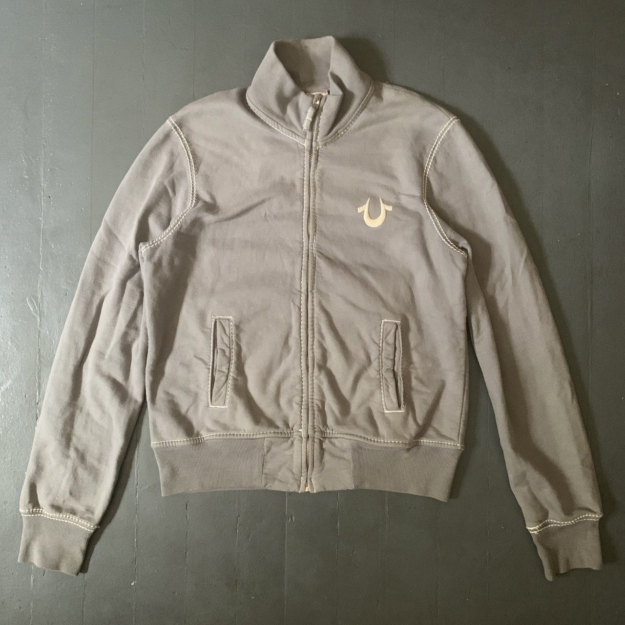 True Religion × Vintage True Religion Track Sweat Zip Up, Size L Size US L / EU 52-54 / 3 - 2 Thumbnail