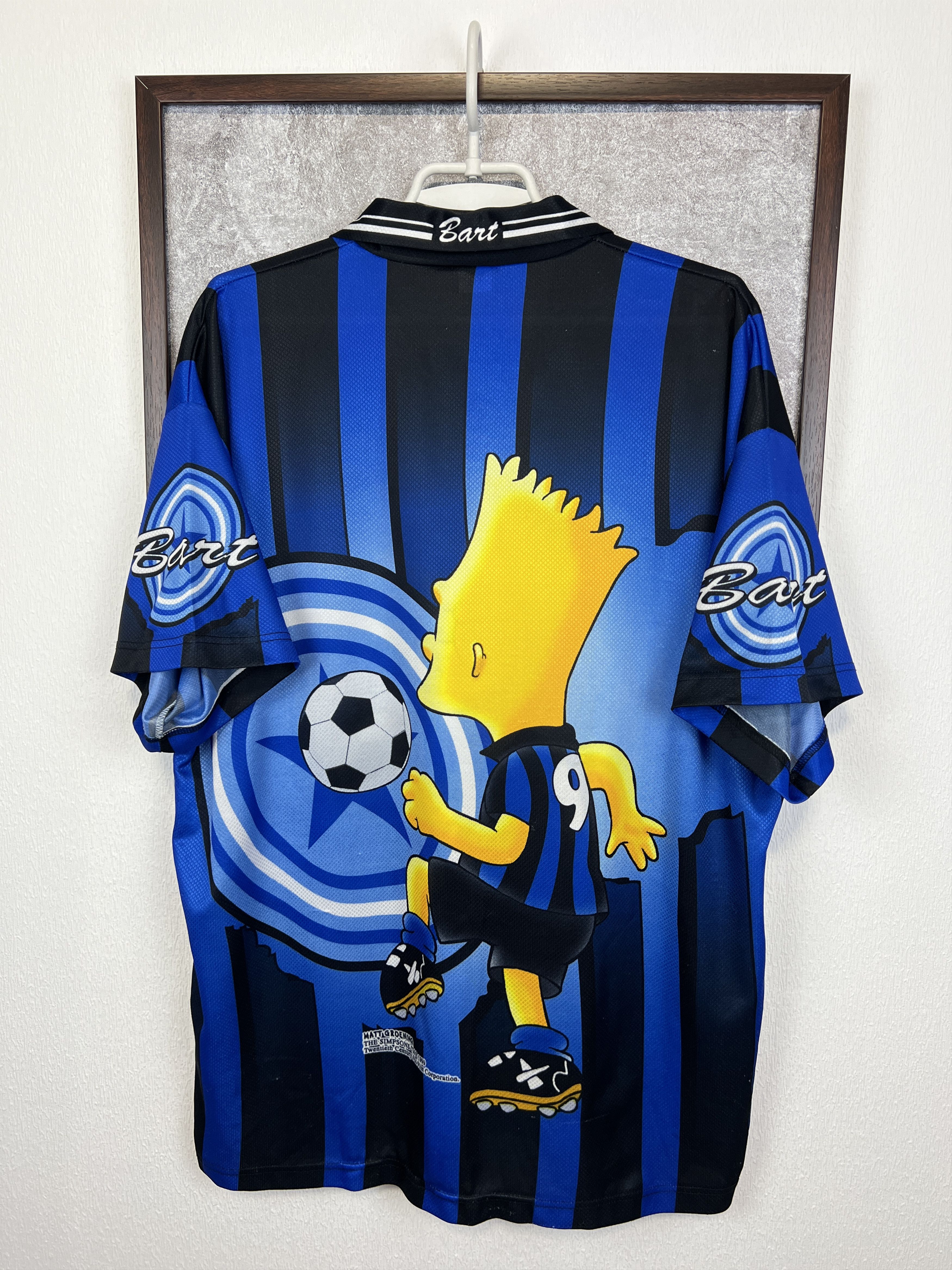 The Simpsons Inter Milan Bart Simpson Football Shirt Soccer Maglia Jersey Size US XXL / EU 58 / 5 - 9 Thumbnail