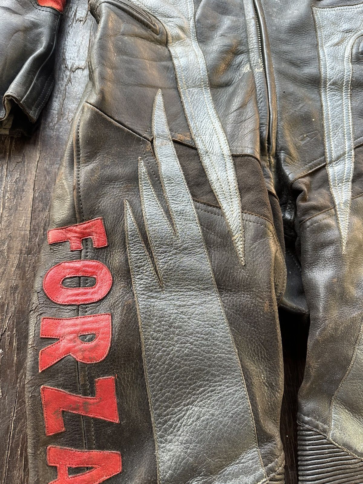 Japanese Brand Forza leather racing jacket Size US XS / EU 42 / 0 - 14 Thumbnail