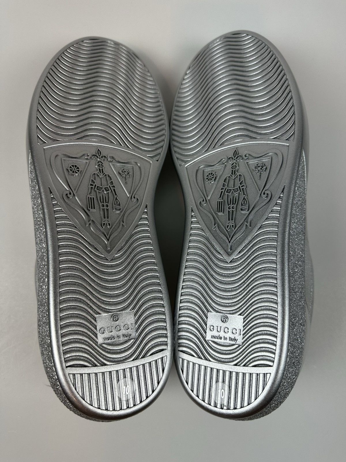 Gucci Gucci Silver GG Ace Sneakers Size US 11 / EU 44 - 7 Thumbnail