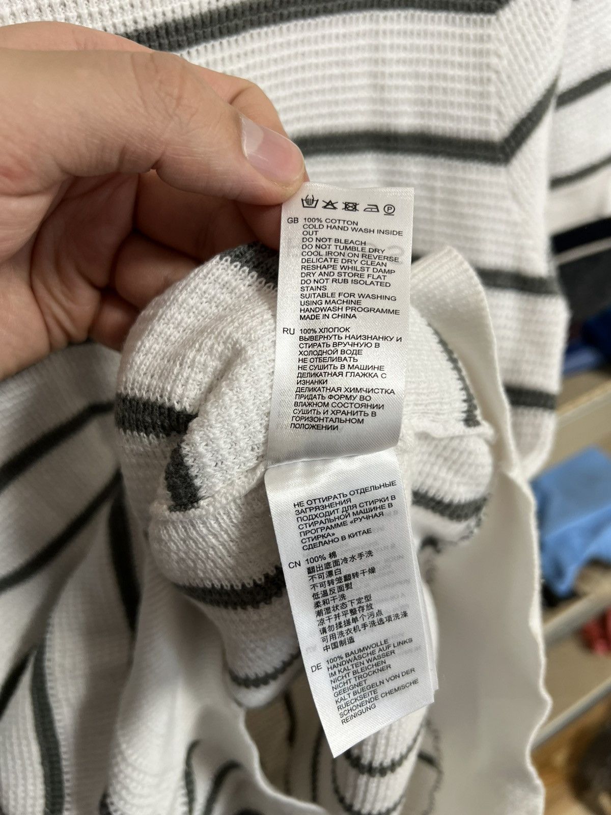 Designer × Reiss Reiss Luxury Men Button Up Striped Polo Short Sleeve T-Shirt Size US S / EU 44-46 / 1 - 8 Thumbnail