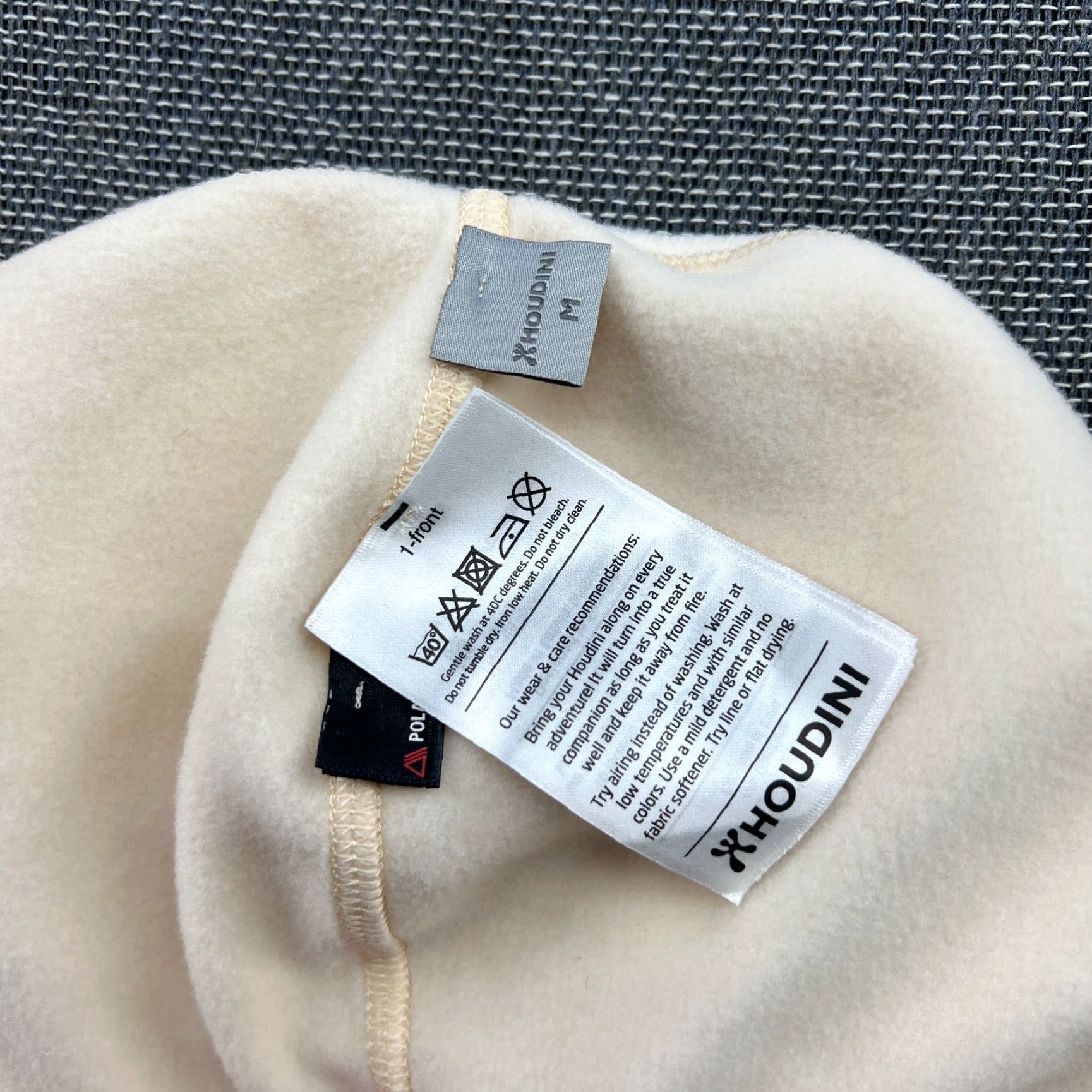 Houdini VINTAGE HOUDINI Beanie Hat Size M Polartec Creamy White Lightweight Thermal Insulated Size ONE SIZE - 6 Thumbnail
