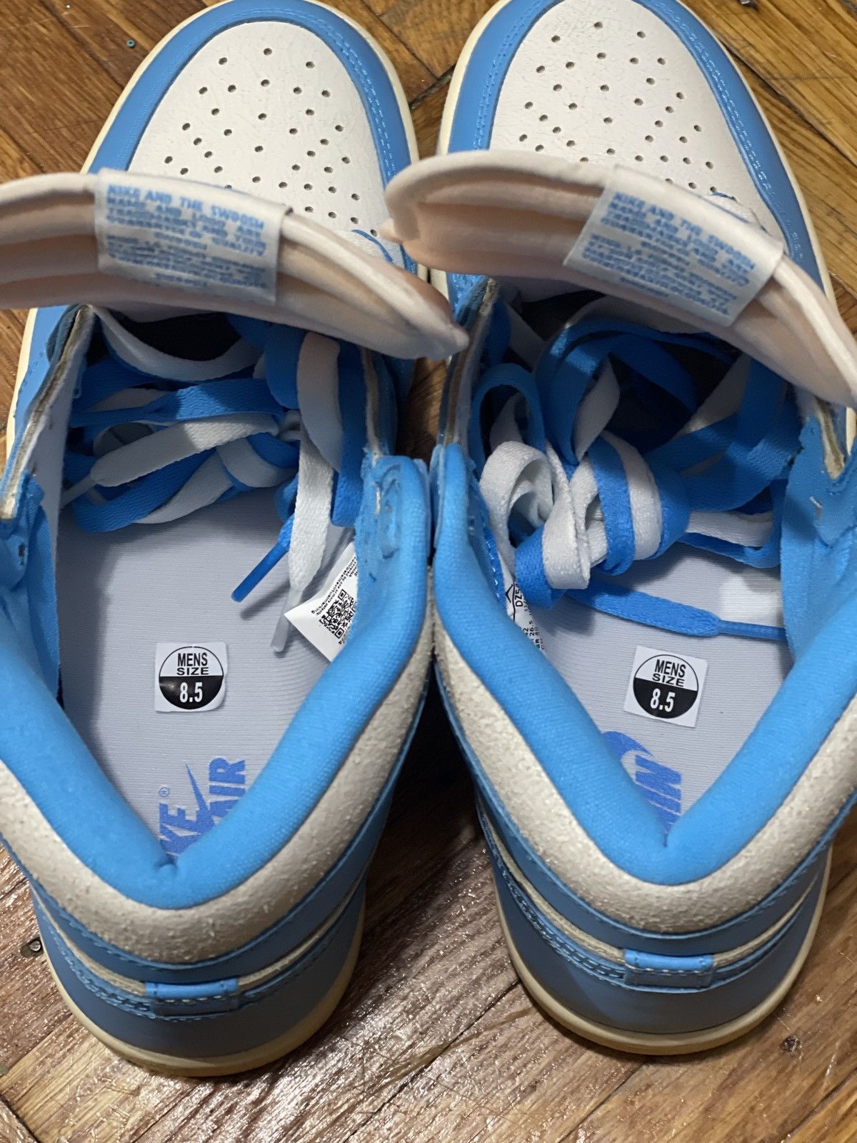 Jordan Brand Nike x Jordan 1 UNC reimagined Size US 8.5 / EU 41-42 - 4 Thumbnail