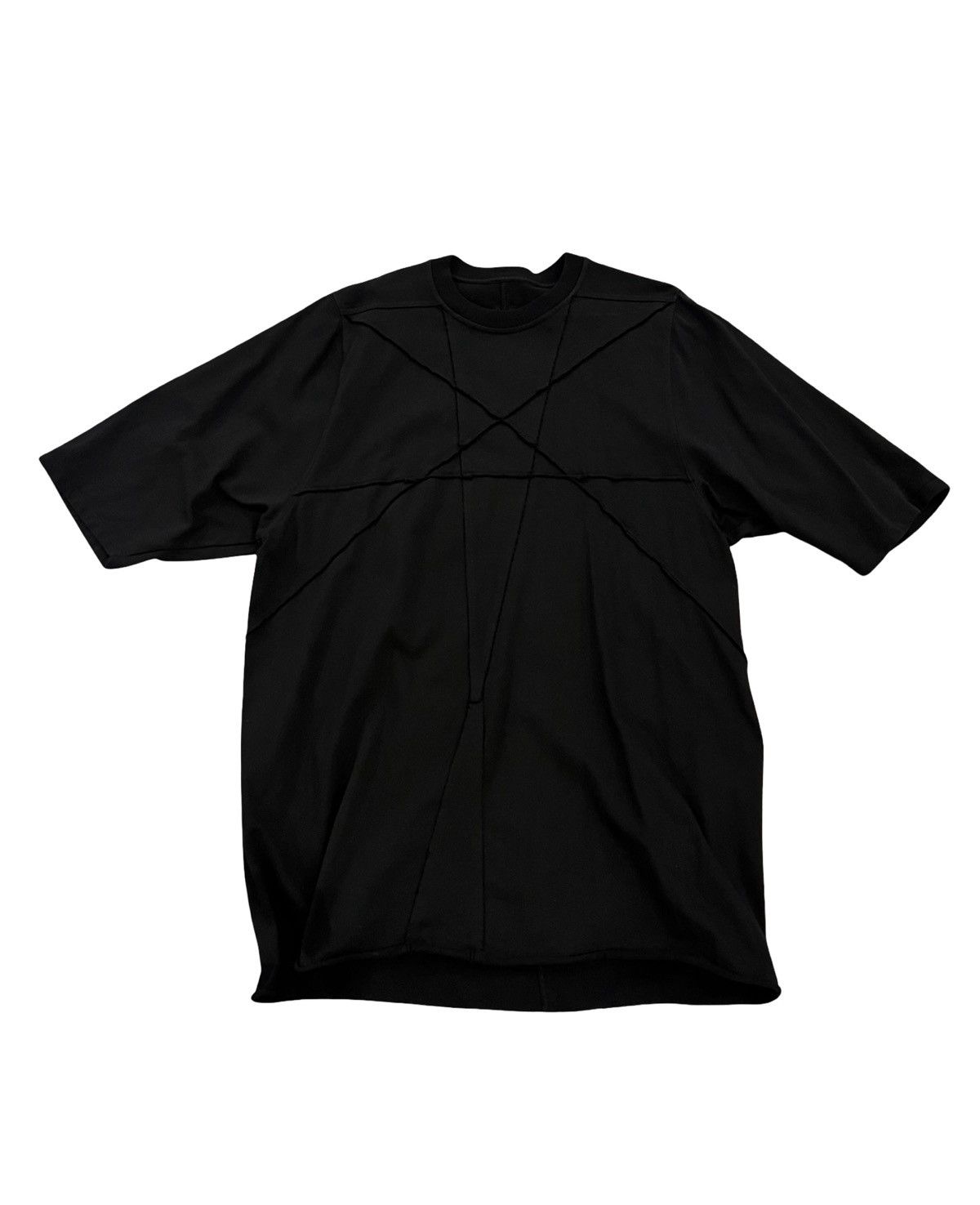 Rick Owens Drkshdw Star sewn long tee shirt Size US XXL / EU 58 / 5 - 3 Thumbnail