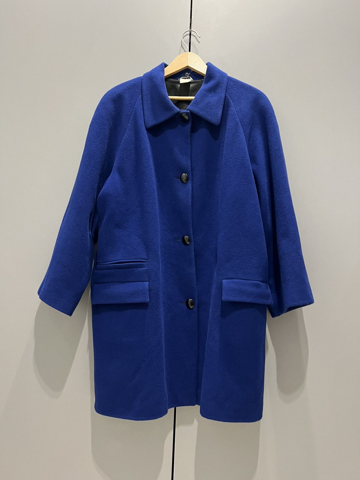 Versace Versace Coat Jacket Made in Italy Blue Wool 1990s Size US L / EU 52-54 / 3 - 13 Thumbnail