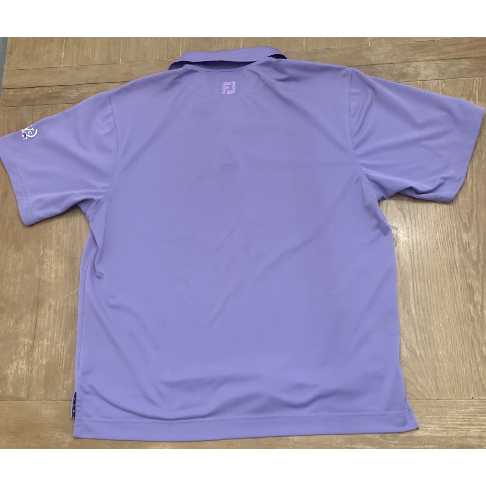 Footjoy FootJoy Polo Shirt Mens Large Purple Golf Wicking Short Sleeve Polyester Polo Classic Logo Golf Shirt Size US L / EU 52-54 / 3 - 4 Thumbnail