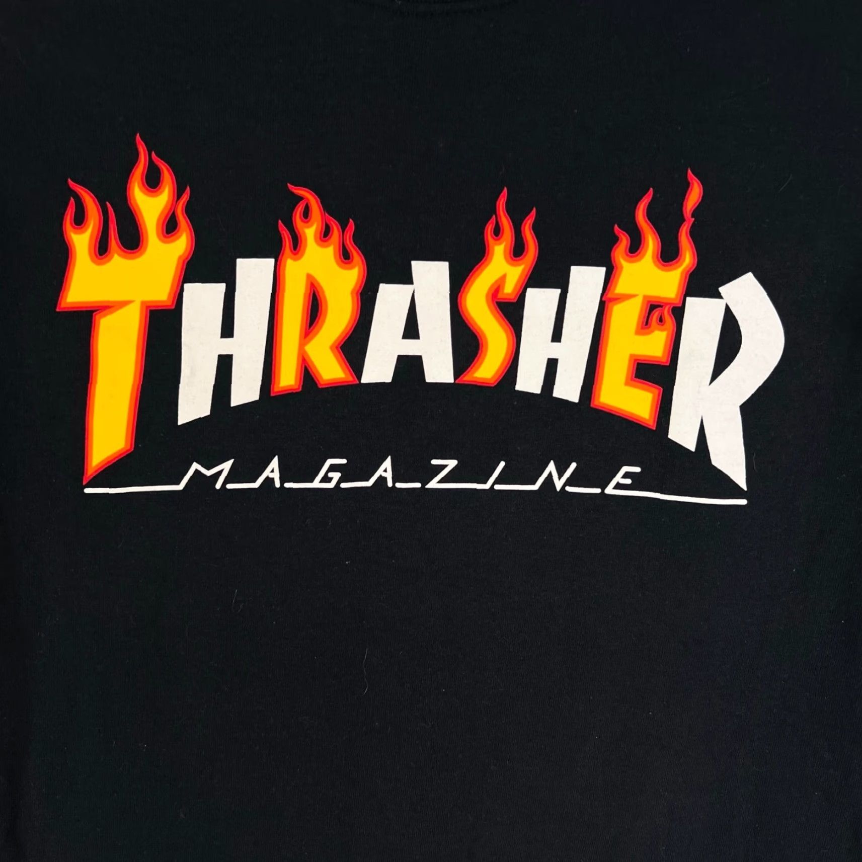 Thrasher Thrasher Magazine Adult Shirt M Black Graphic Fire Tee Shirt Mens T-Shirt Graphic Print Skate 90s Theme BTS? Size US M / EU 48-50 / 2 - 3 Thumbnail
