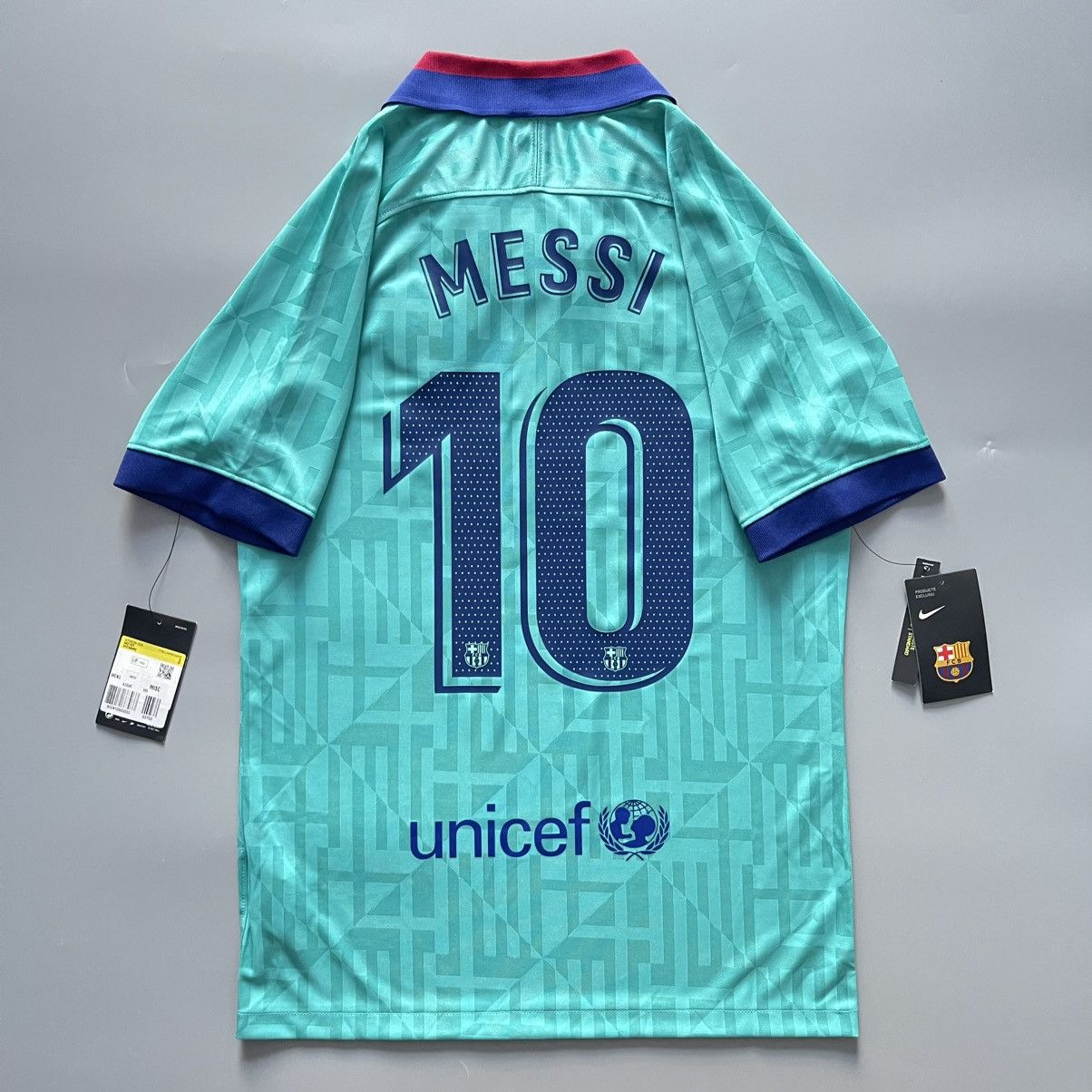 Nike × Vintage NWT BARCELONA NIKE 2019/2020 FOOTBALL THIRD JERSEY #10 MESSI Size US S / EU 44-46 / 1 - 1 Thumbnail