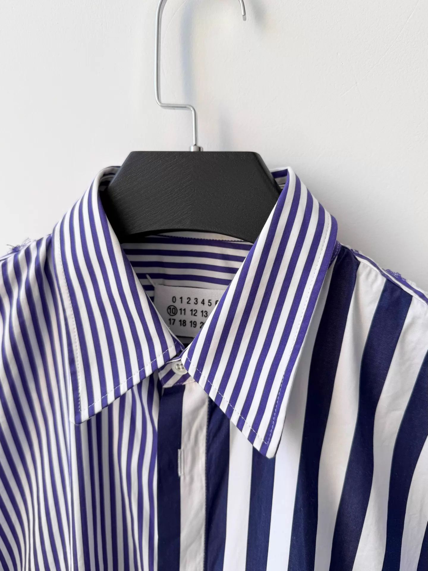 Maison Margiela Maison Margiela S/S19 Cat Whisker Striped Shirt 39 Size US M / EU 48-50 / 2 - 4 Thumbnail