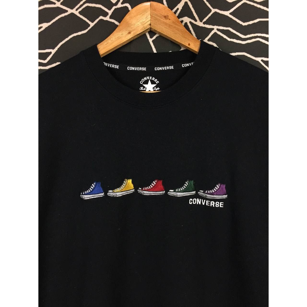 Converse × Vintage Converse All Star Embroidered Logo Long Sleeve Tee Size US L / EU 52-54 / 3 - 3 Thumbnail