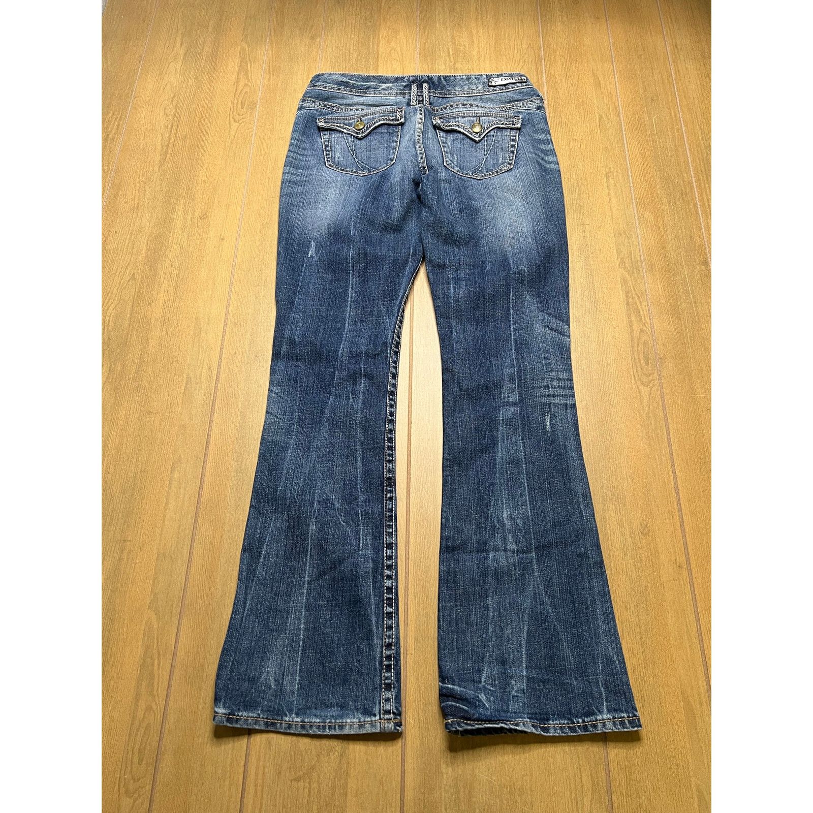 Express Express Jeans Women’s Sz 8r boot Low rise Y2K 30x31 Size 30" / US 8 / IT 44 - 2 Thumbnail