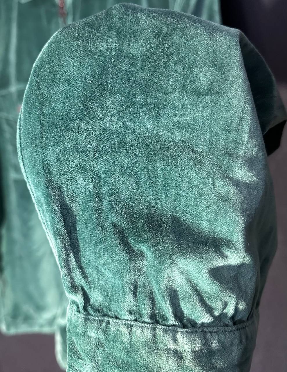 Hugo Boss Hugo Boss velur shirt damtik zip jacket dark green Size US M / EU 48-50 / 2 - 6 Thumbnail