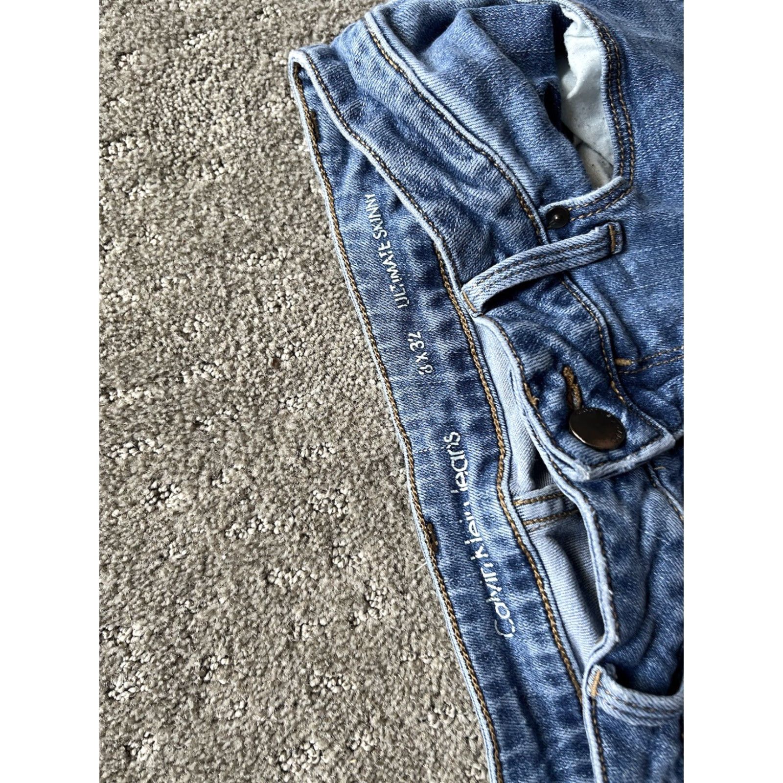 Calvin Klein Calvin Klein Women Jeans Ultimate Skinny Distressed Medium Wash Blue 8 Regular Size 30" / US 8 / IT 44 - 5 Thumbnail