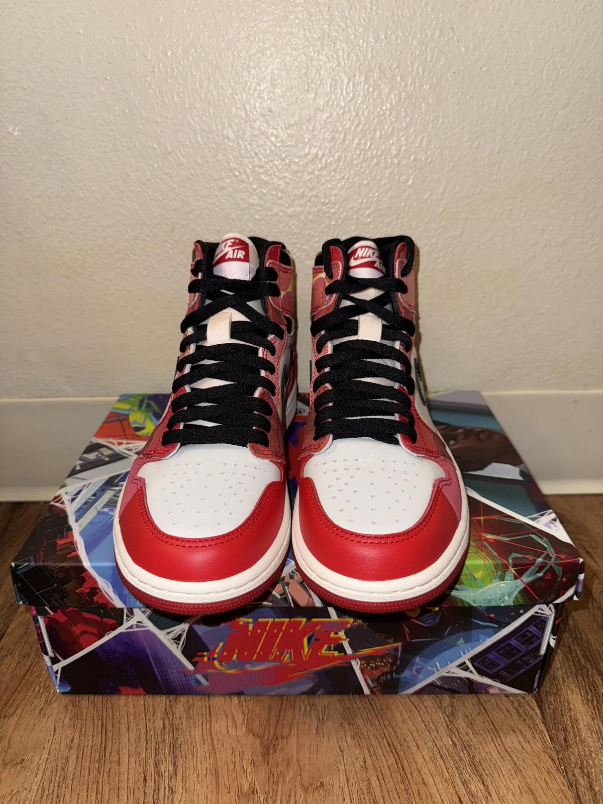 Nike Jordan 1 Retro High OG Spider-Man Across The Spider-Verse (Special Box) F&F Size US 5.5 / EU 38 - 2 Thumbnail
