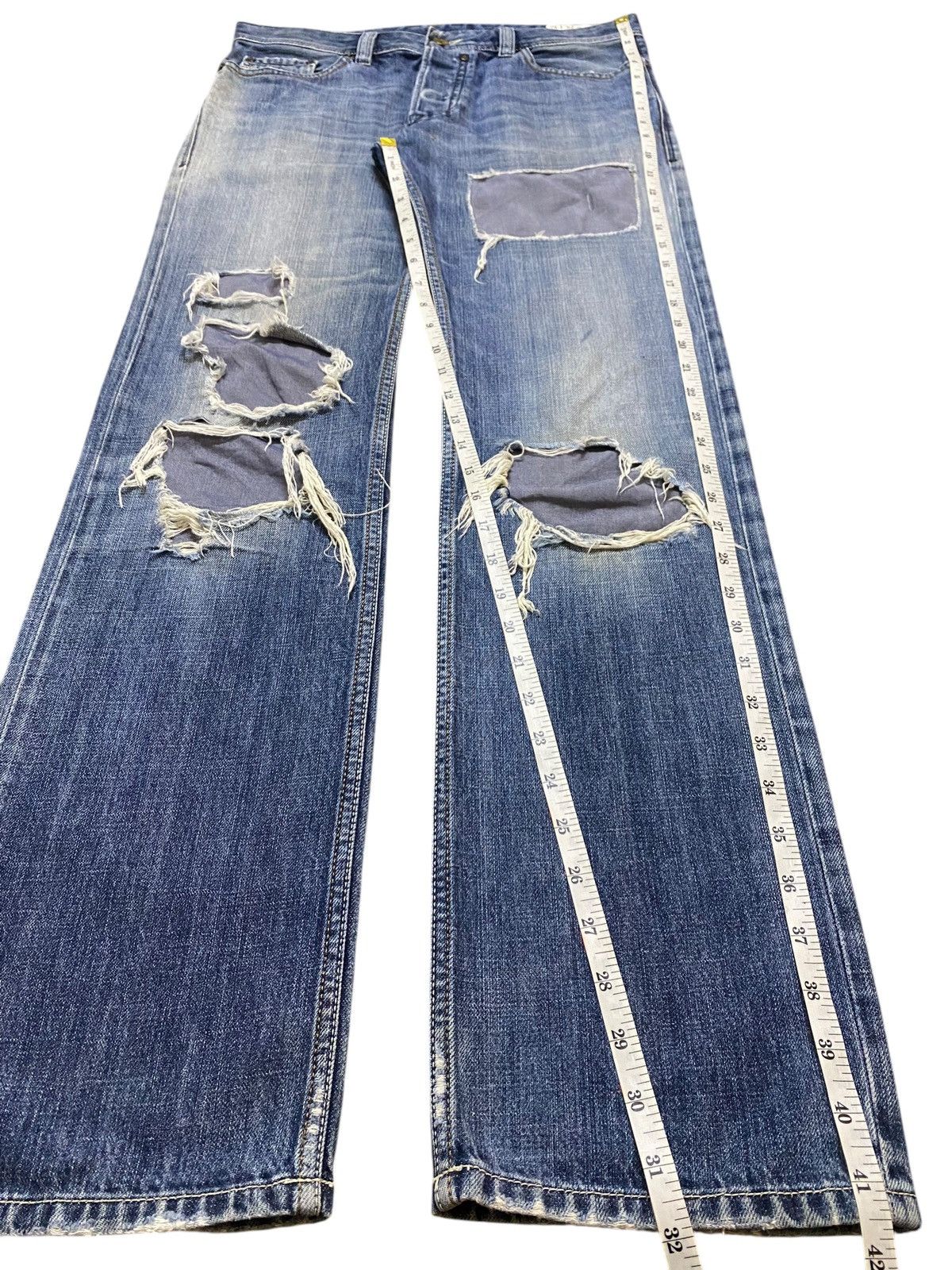 Diesel Black Gold Vintage Diesel Jeans Safado Full Button Distressed Rock Size US 32 / EU 48 - 19 Thumbnail