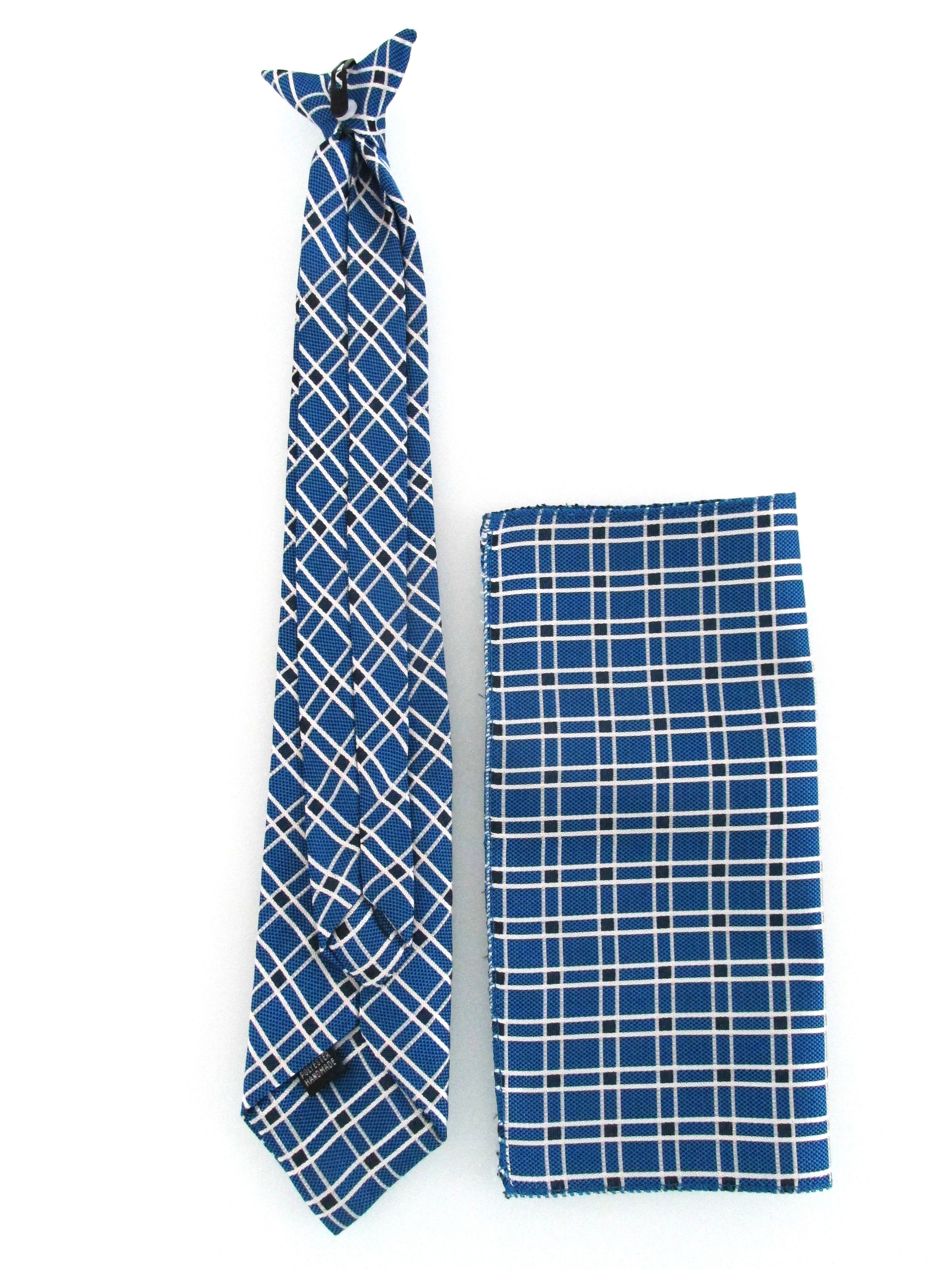 Vintage Vintage Men's Clip-On Tie & Pocket Square Set Size ONE SIZE - 4 Thumbnail