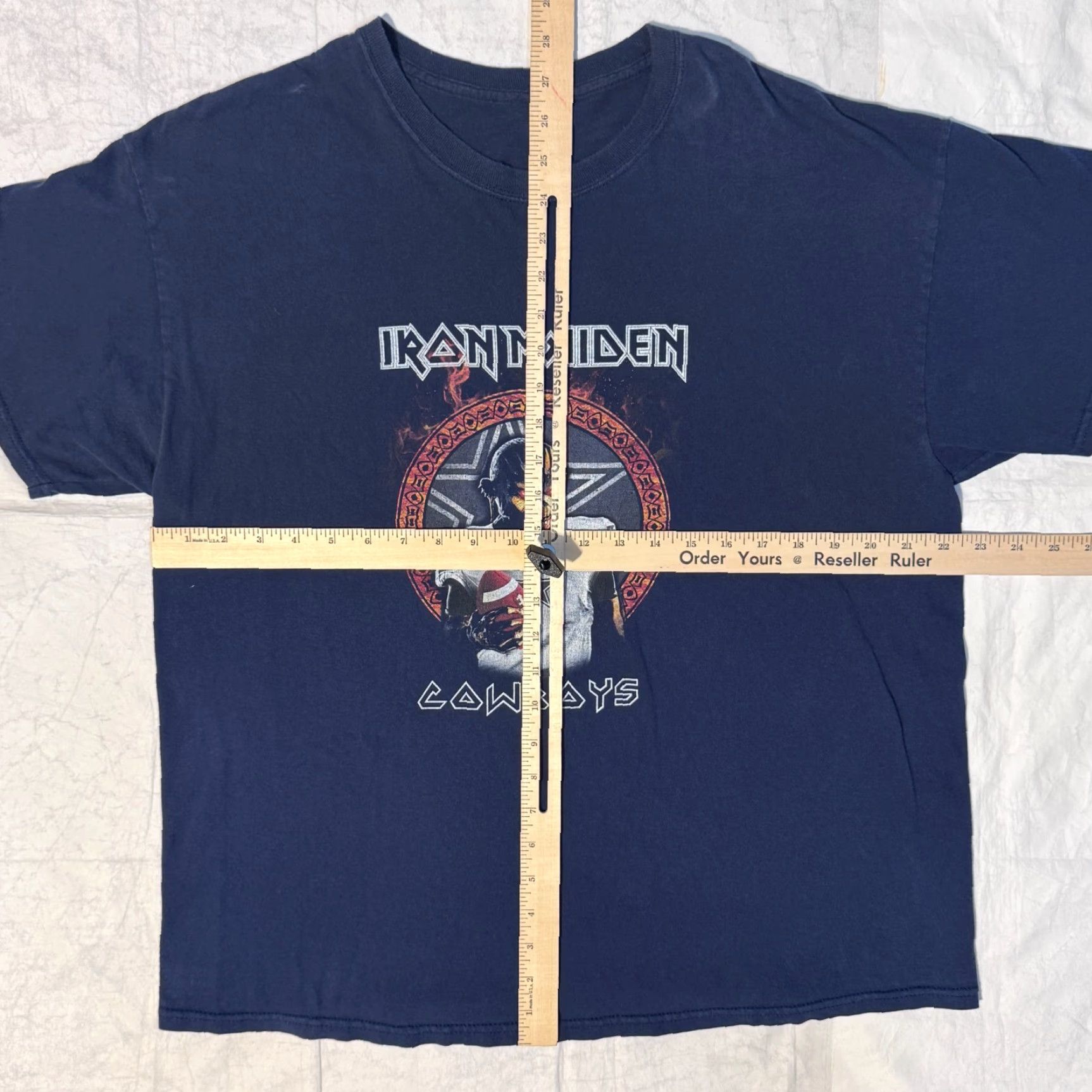 Vintage Iron Maiden T-Shirt Dallas Cowboys Tshirt - XL Size US XL / EU 56 / 4 - 3 Thumbnail