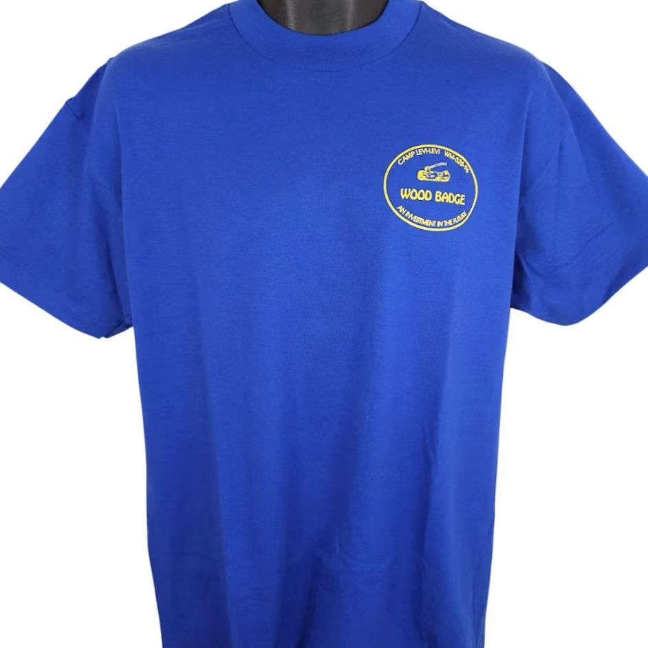 Vintage VINTAGE Boy Scouts T Shirt Mens Size Large Blue 90s Wood Badge Made In USA Size US L / EU 52-54 / 3 - 3 Thumbnail