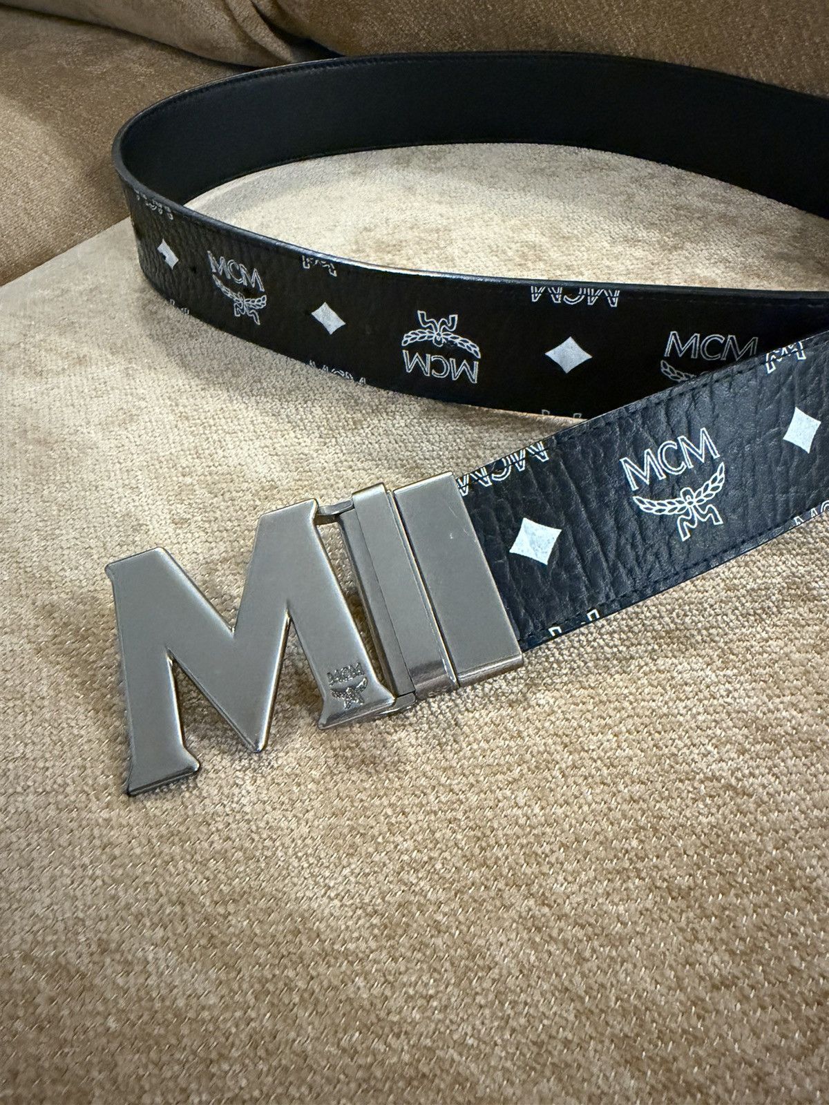 MCM MCM Claus M Reversible Belt Size 32 - 3 Thumbnail