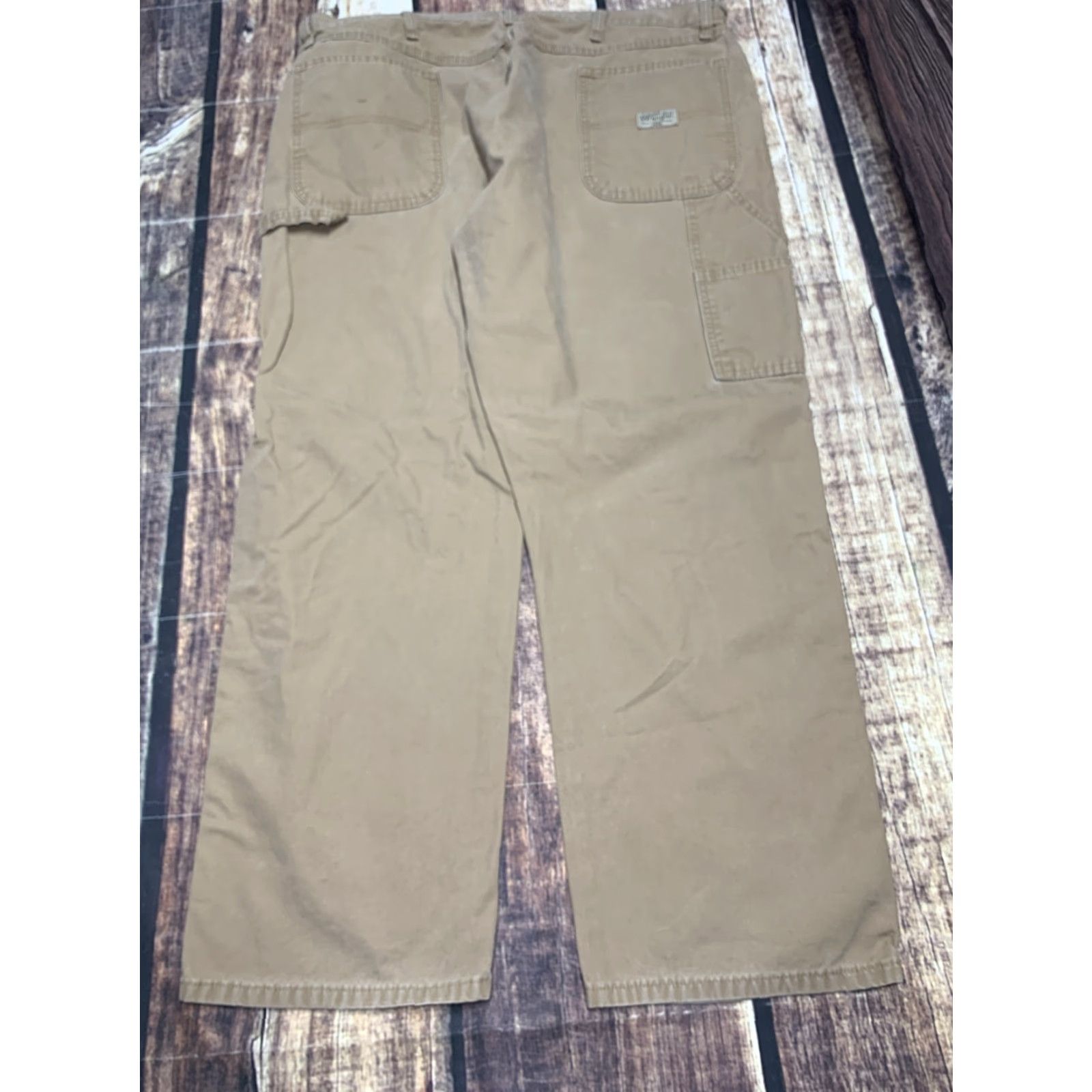 Wrangler Wrangler Carpenter Pants Mens Sz 40 x 30 Lt Brown Tan Cotton Pockets Hammer Loop Size US 40 / EU 56 - 4 Thumbnail