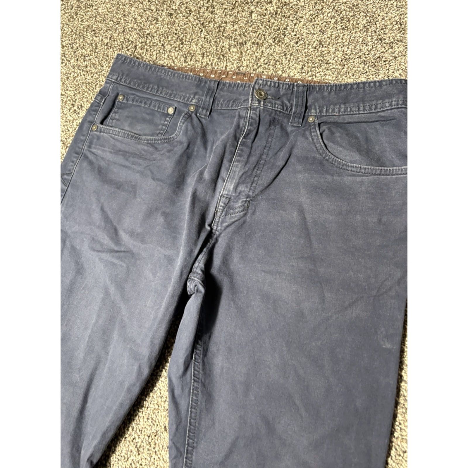 Prana prAna Pants Mens 33x32 Blue Slim Fit Stretch Shirt Hoodie Hat etc Size US 33 - 3 Thumbnail