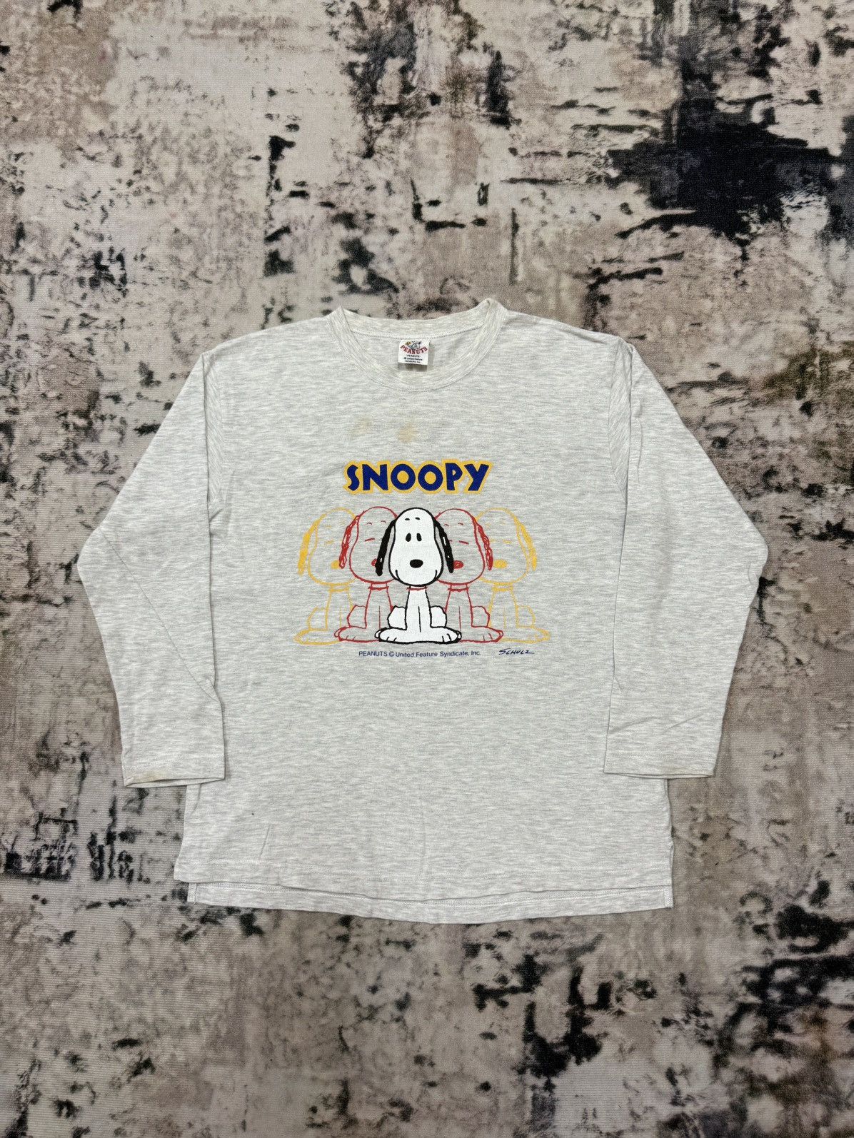 Vintage Vintage Men’s Garment Peanuts Snoopy Longsleeve Tshirt Size US S / EU 44-46 / 1 - 3 Thumbnail