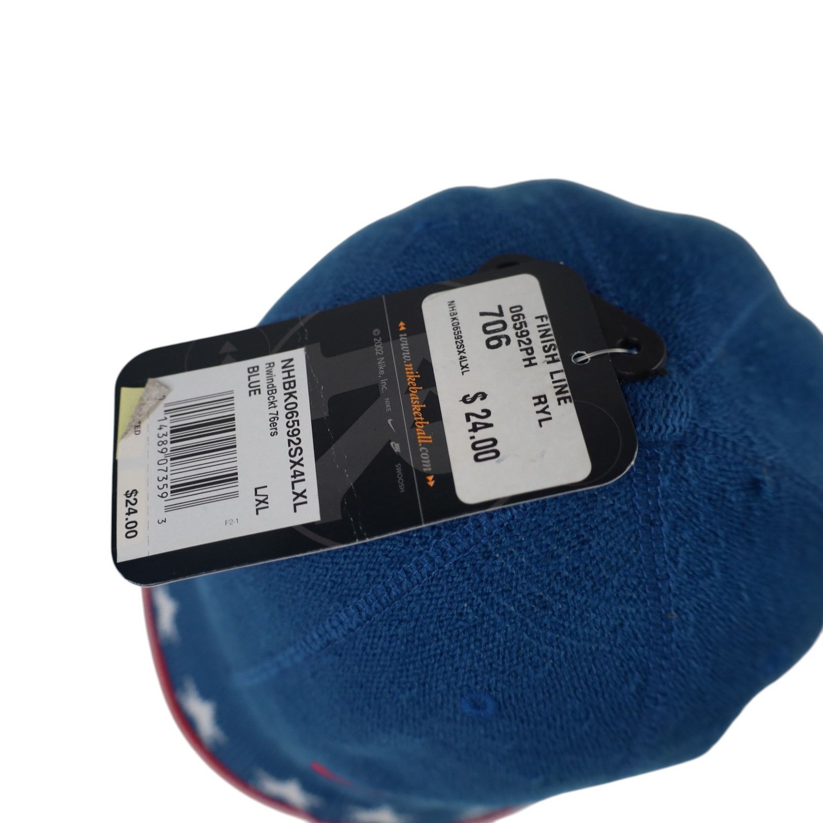 NBA × Nike × Vintage NWT Vintage Y2k Nike Philadelphia Sixers Rewind Bucket Hat Size ONE SIZE - 5 Thumbnail