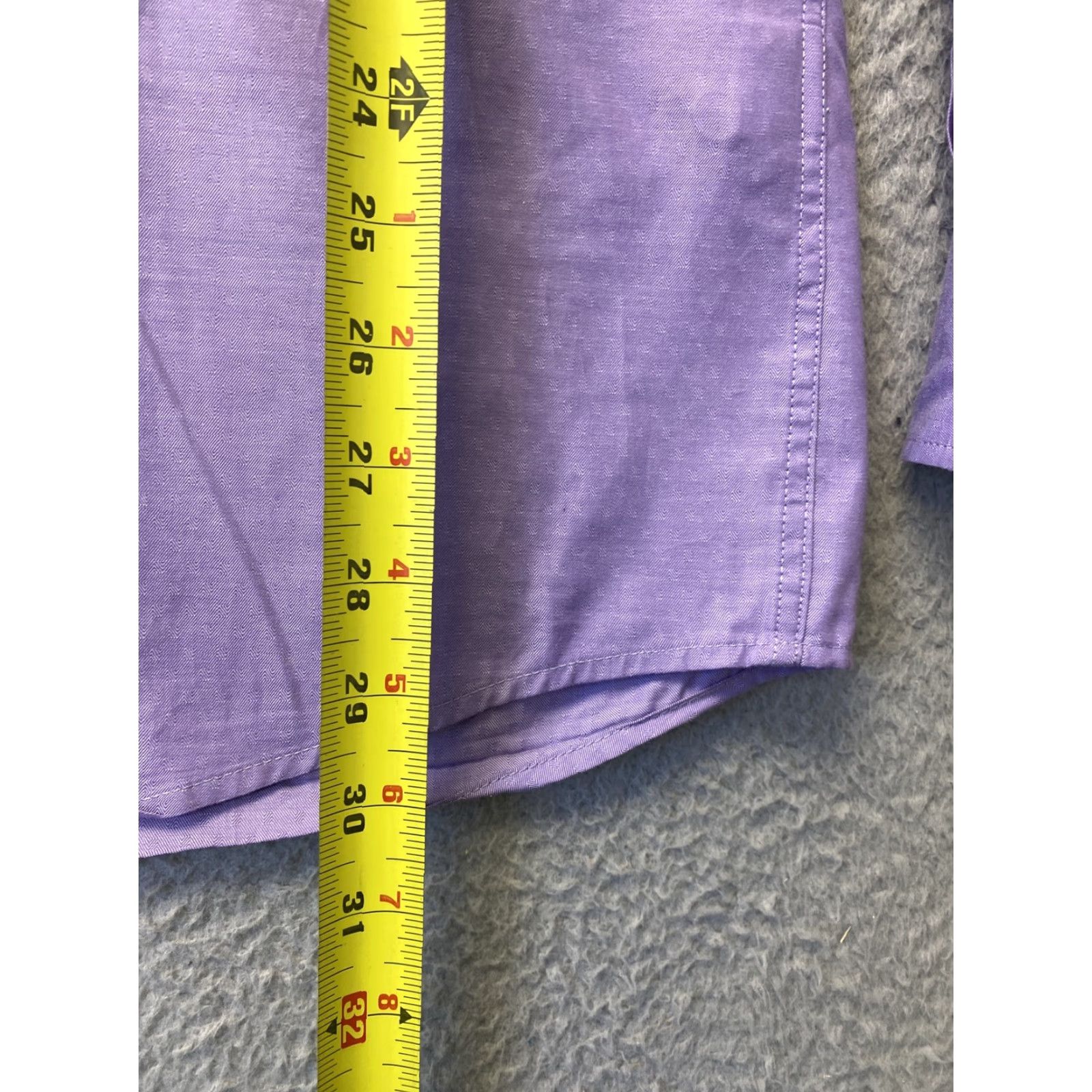 Vintage VINTAGE Duchamp London Men's Dress Shirt Long Sleeve Slim Fit Light Purple Cotton Size L, London Theme Size US L / EU 52-54 / 3 - 6 Thumbnail