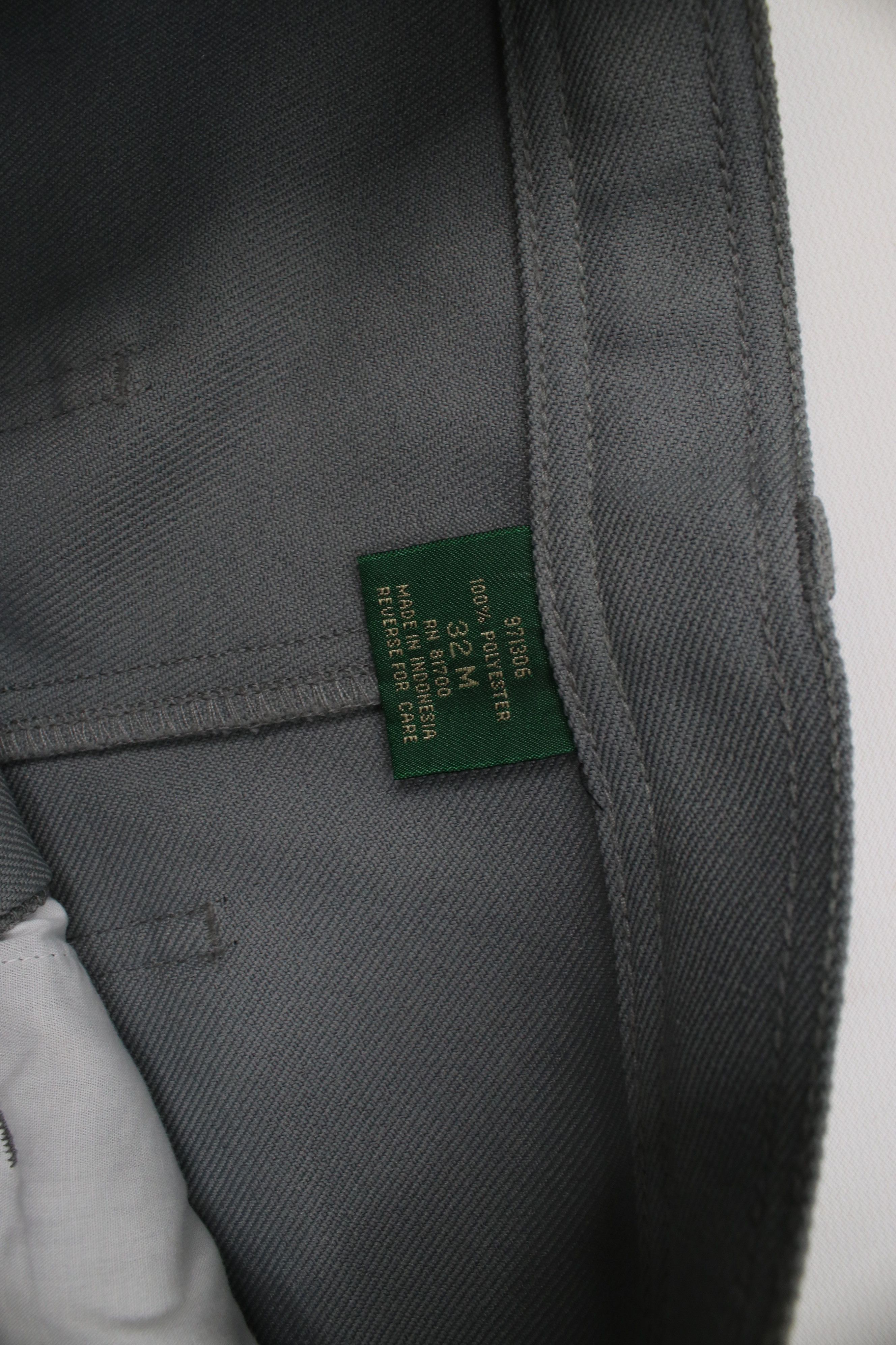Vintage Vintage 90s Streetwear Knit Flared Wide Leg Chino Pants Gray Size US 32 / EU 48 - 9 Thumbnail