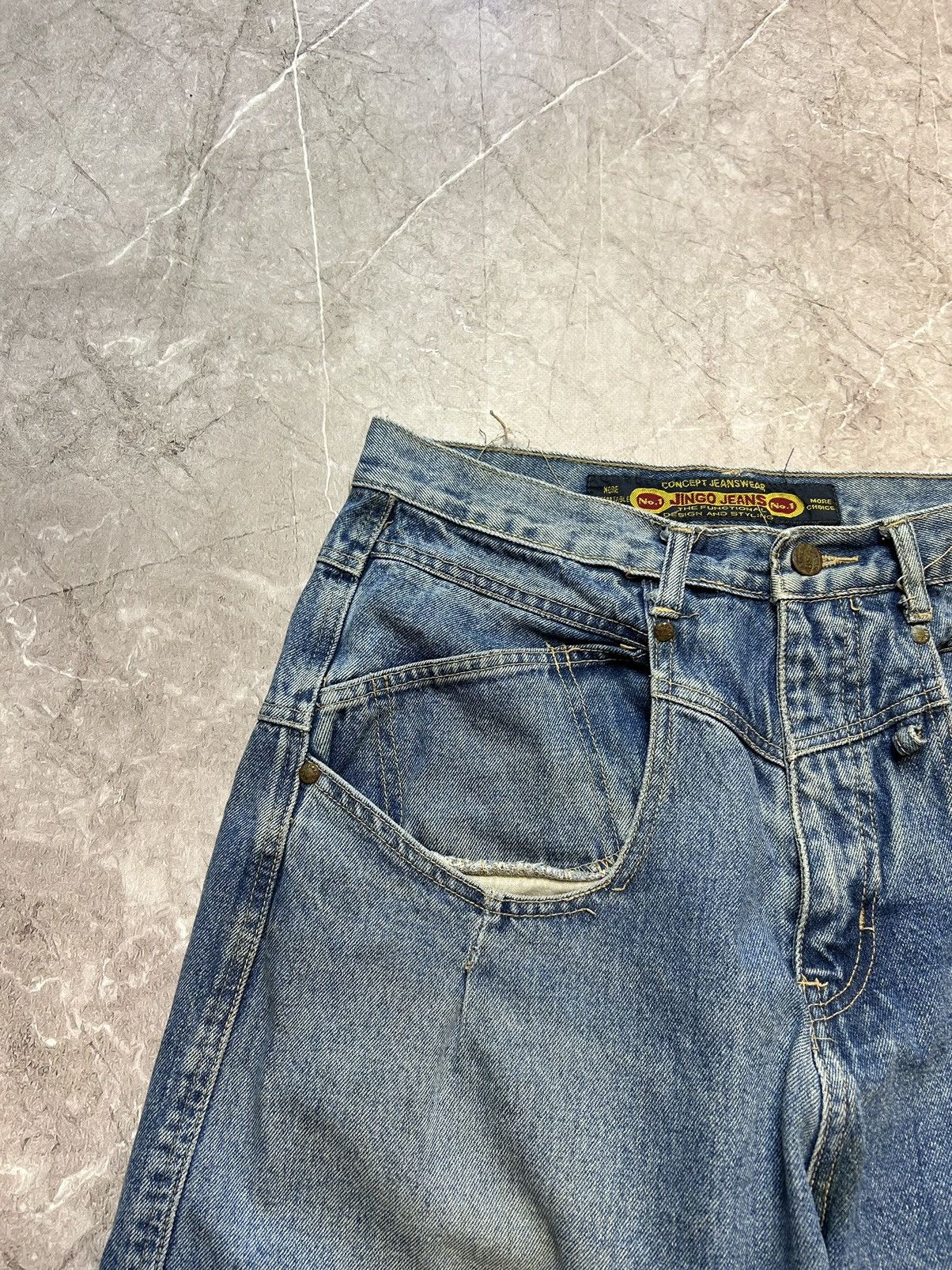 JNCO × Vintage JNCO Jean Denim Shorts Baggy Utility Carpenter Size US 34 / EU 50 - 7 Thumbnail