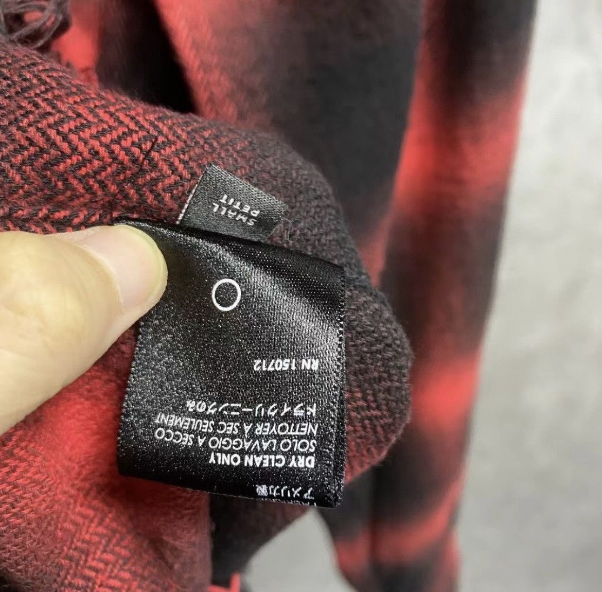 Amiri Amiri Black and Red Plaid Hem Destruction Shirt Size US M / EU 48-50 / 2 - 11 Thumbnail