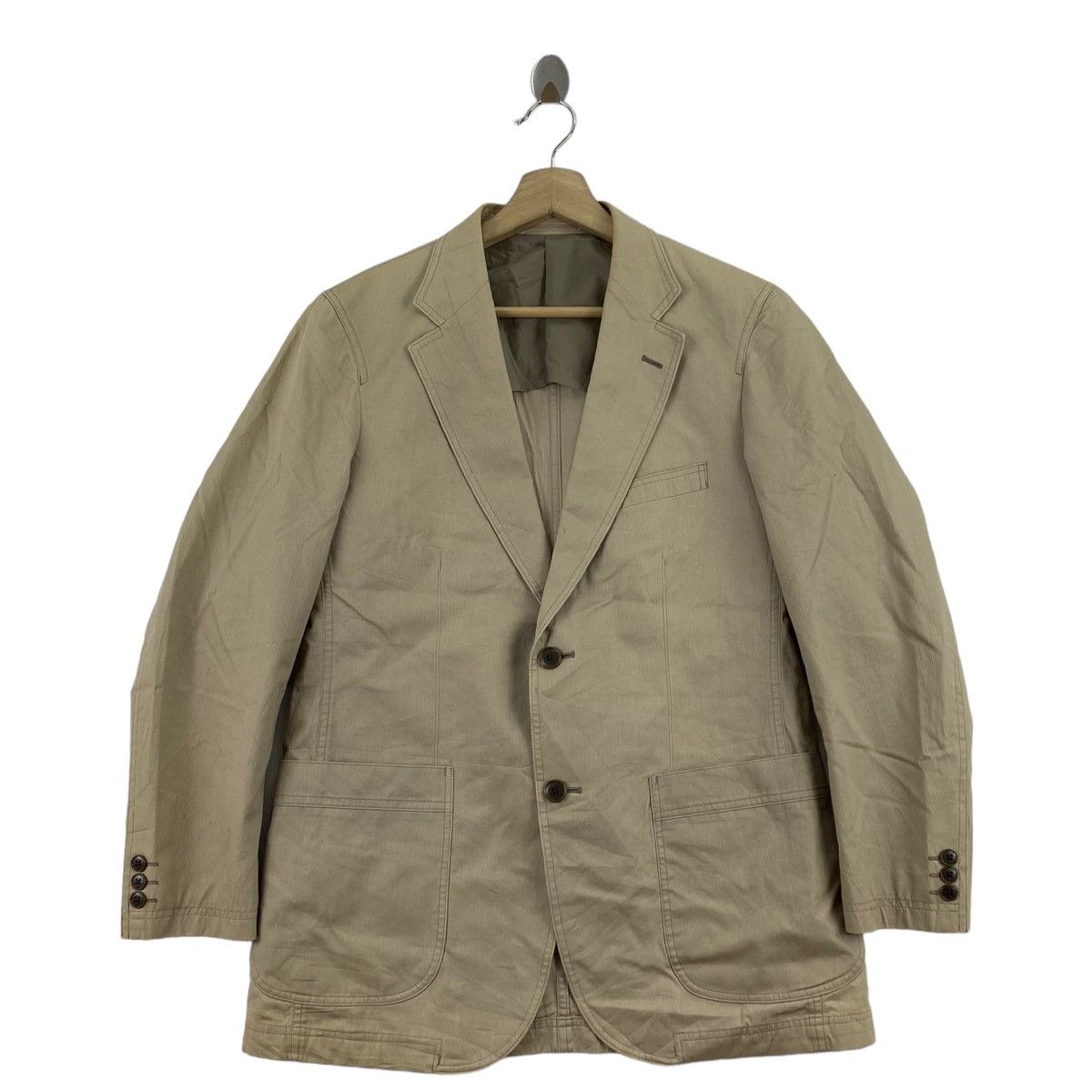 Japanese Brand × Kansai Yamamoto SISSY By KANSAI YAMAMOTO Japan Plain Brown Blazer Coat Size US S / EU 44-46 / 1 - 1 Thumbnail