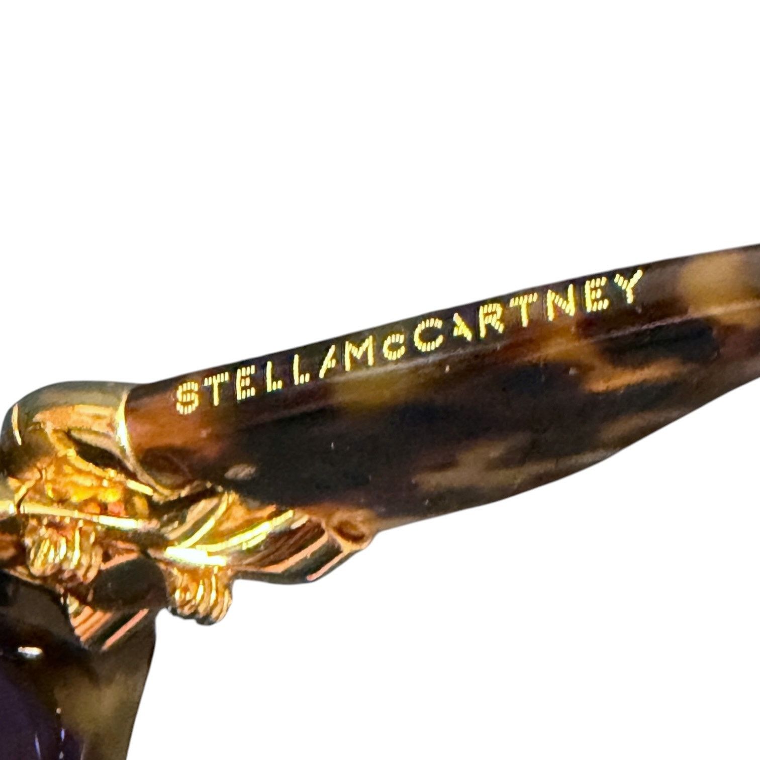 Stella McCartney Stella McCartney Tortoise Shell Gold Chain 54mm Sunglasses Size ONE SIZE - 10 Thumbnail