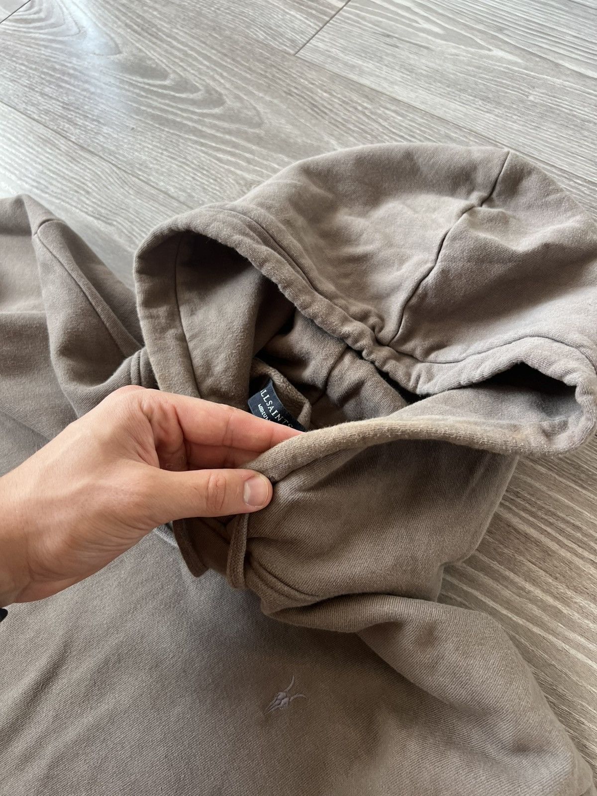 Allsaints Allsaints Avant Garde Oversize Knit Logo Saka OTH Hoodie Size US M / EU 48-50 / 2 - 12 Thumbnail