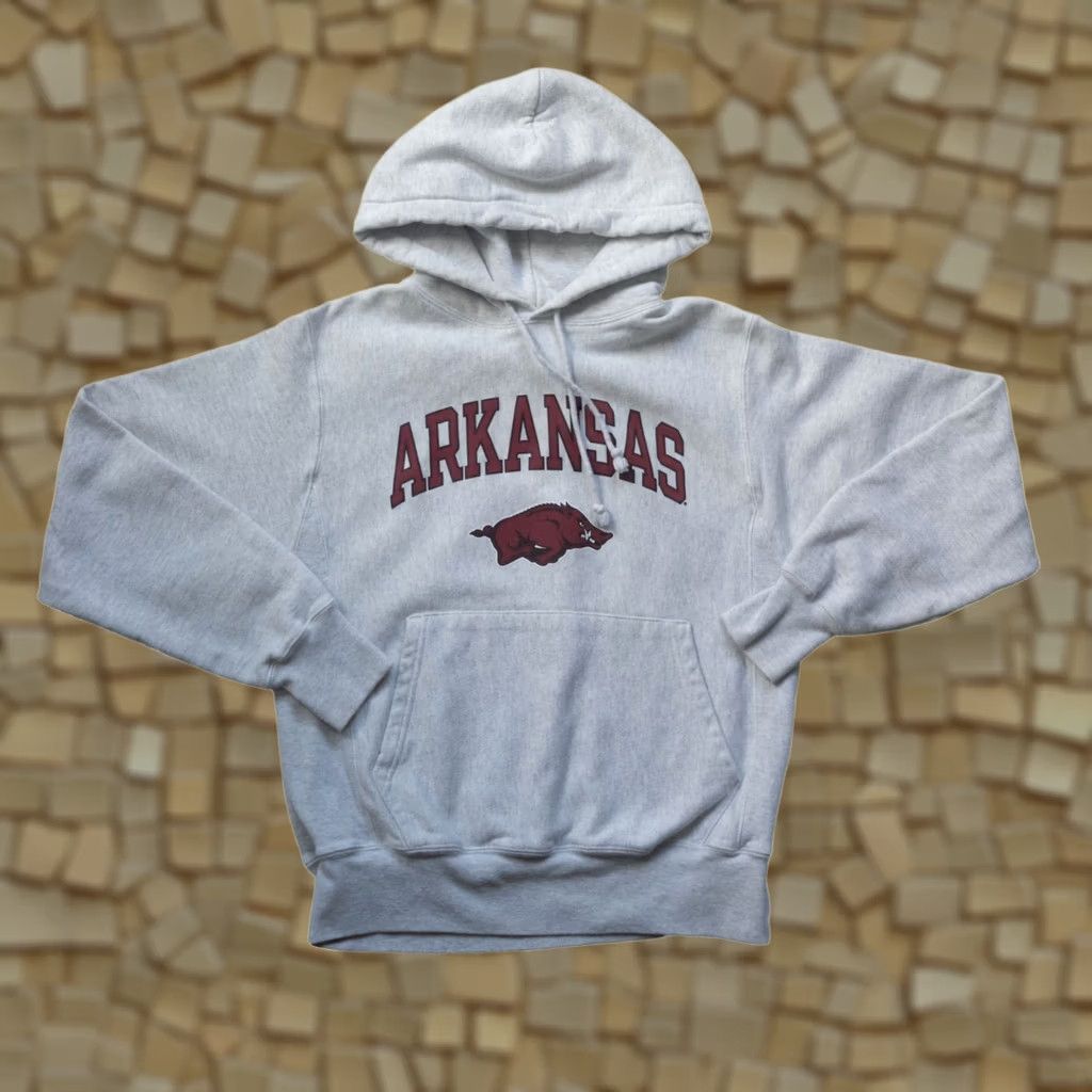 Champion VINTAGE Champion REVERSE WEAVE Arkansas Sweatshirt Gray SZ S College University Mens Size US S / EU 44-46 / 1 - 1 Thumbnail
