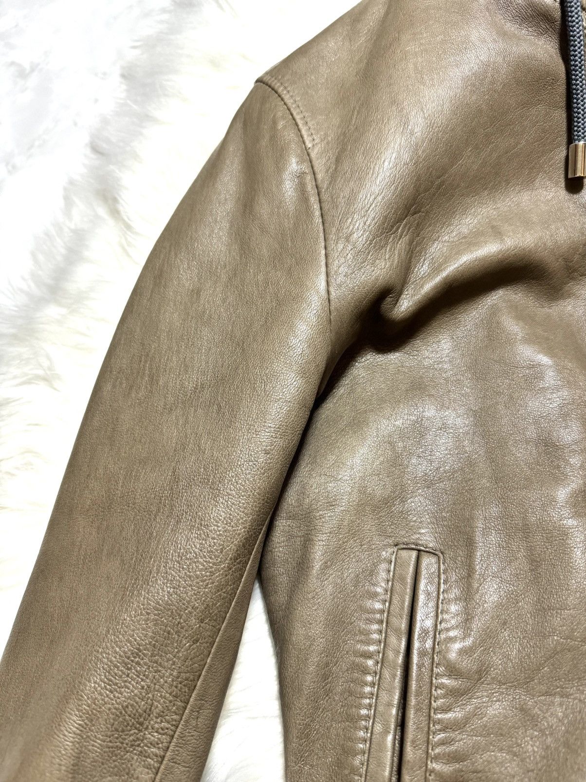 Dolce & Gabbana recent model Dolce & Gabbana hooded ZIP UP leather jacket Size US S / EU 44-46 / 1 - 21 Thumbnail