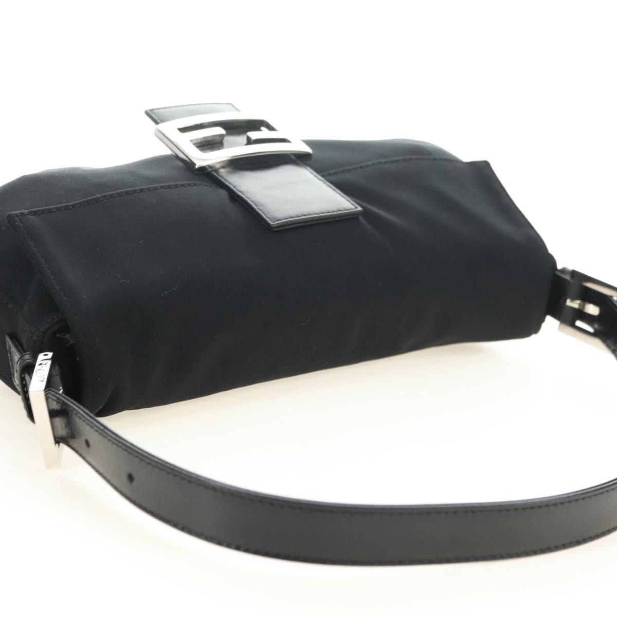 Fendi Fendi Cotton Mamma Baguette Shoulder Bag Black Size ONE SIZE - 10 Thumbnail