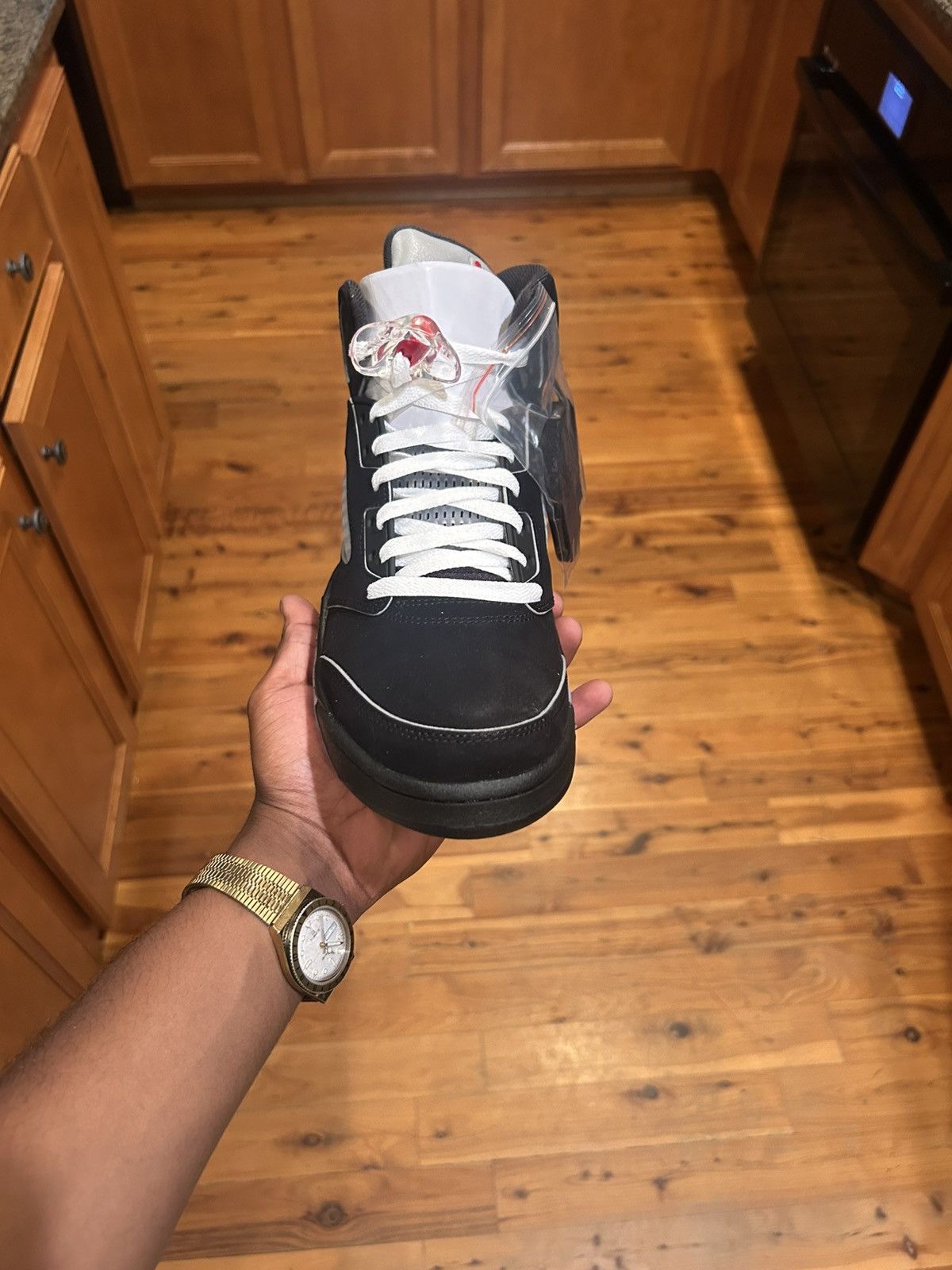 Jordan Brand Jordan 5 retro OG Black Metallic Reimagined Size US 10 / EU 43 - 2 Thumbnail