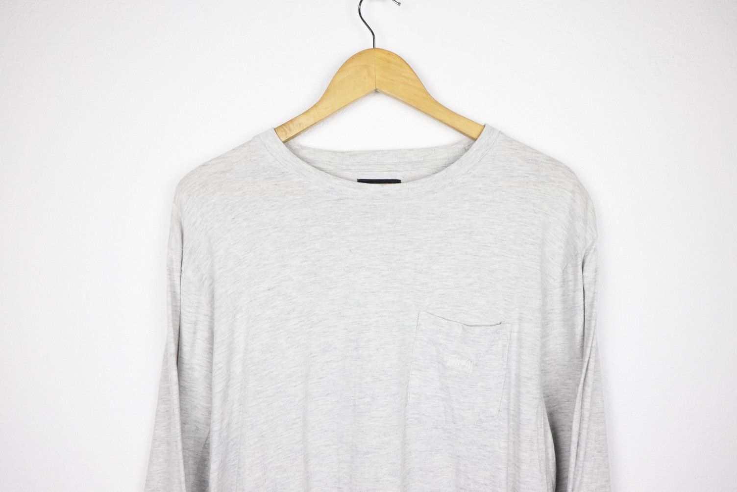 Stussy Stussy Pocket Logo Crew Long Sleeve Tee T-shirt Size US M / EU 48-50 / 2 - 2 Thumbnail