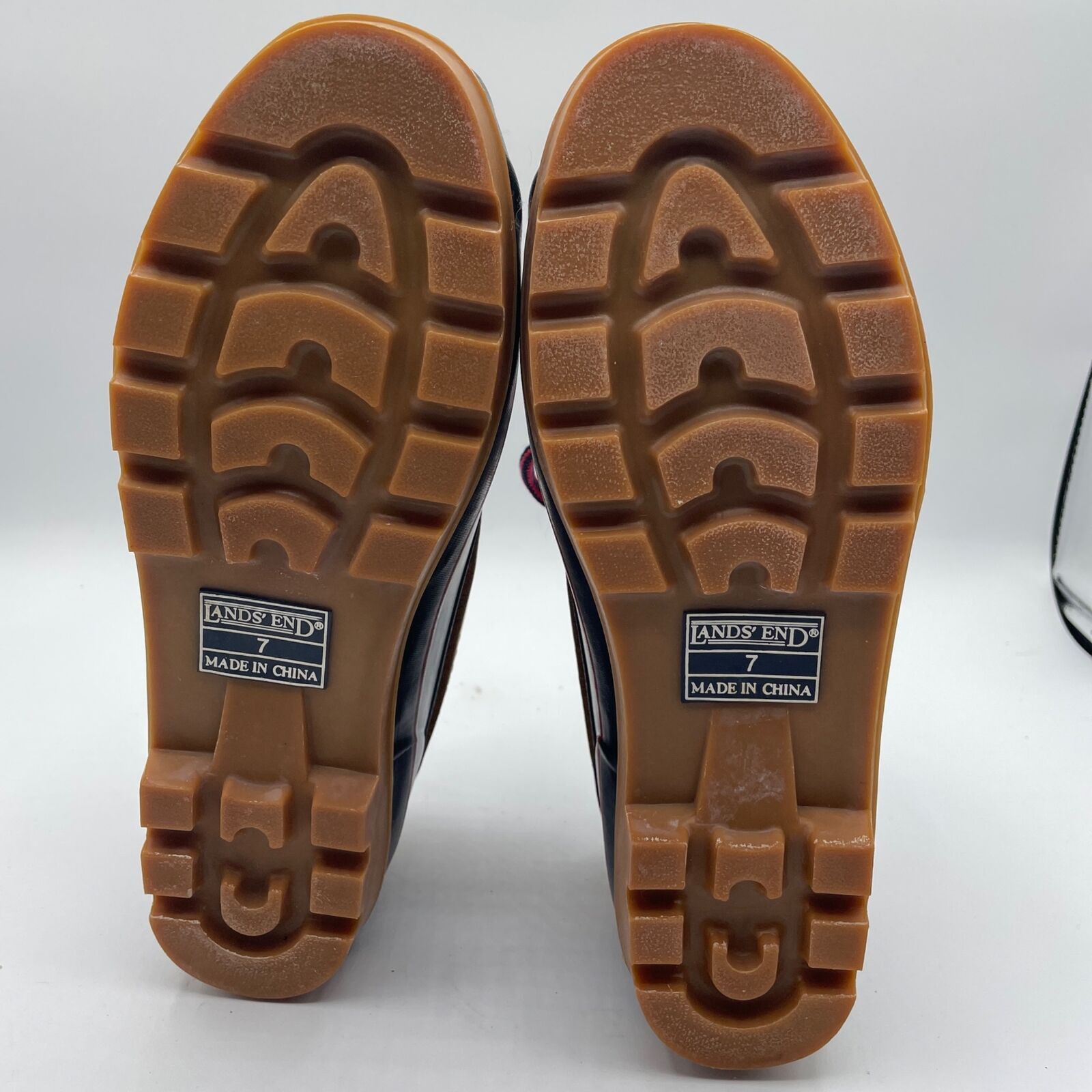 Lands' End Lands End Rubber Duck Boots Lace Up Green Tan Waterproof 7 Size US 7 / IT 37 - 8 Thumbnail