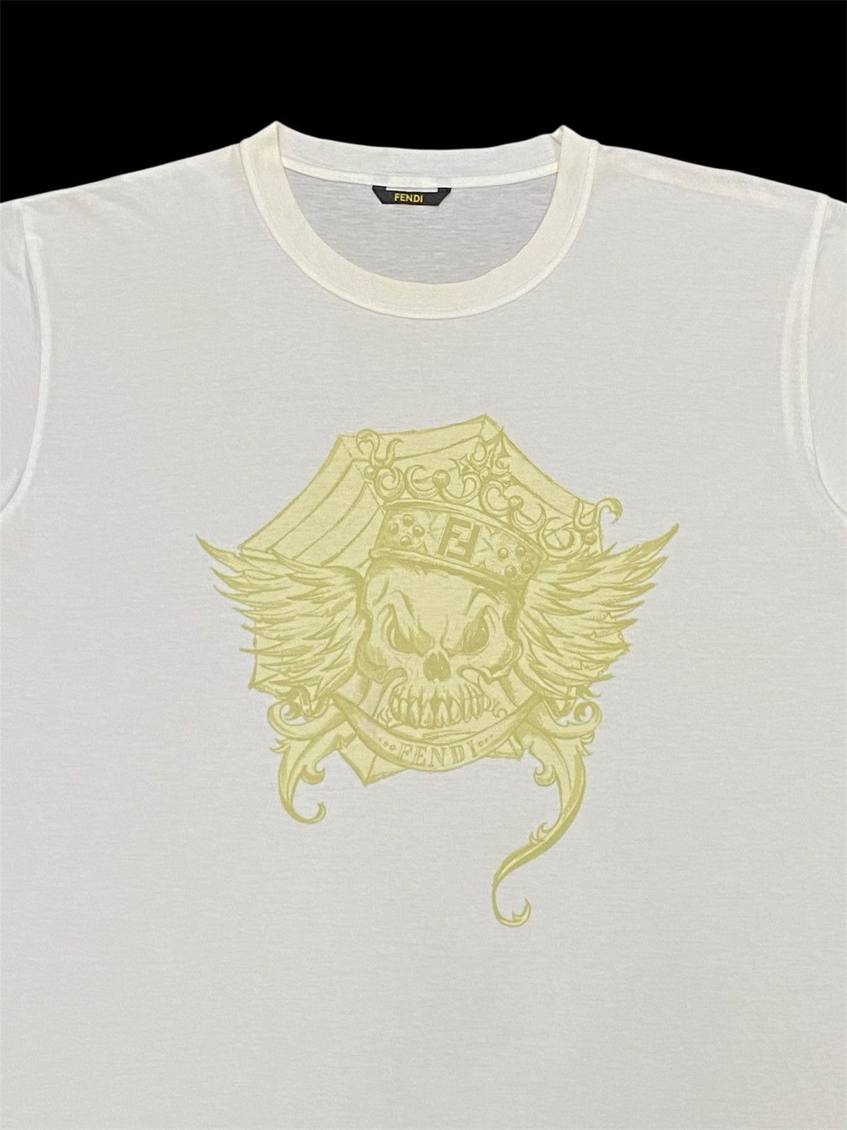 Fendi Fendi Skull Crewneck T-Shirt Size US L / EU 52-54 / 3 - 3 Thumbnail