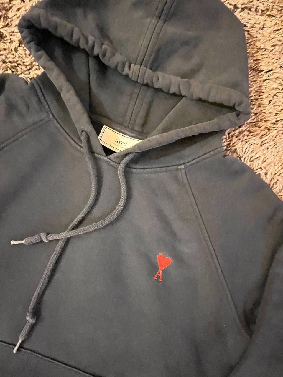 AMI AMI Paris Small Heart Logo Hoodie dark blue XS Size US XS / EU 42 / 0 - 1 Thumbnail