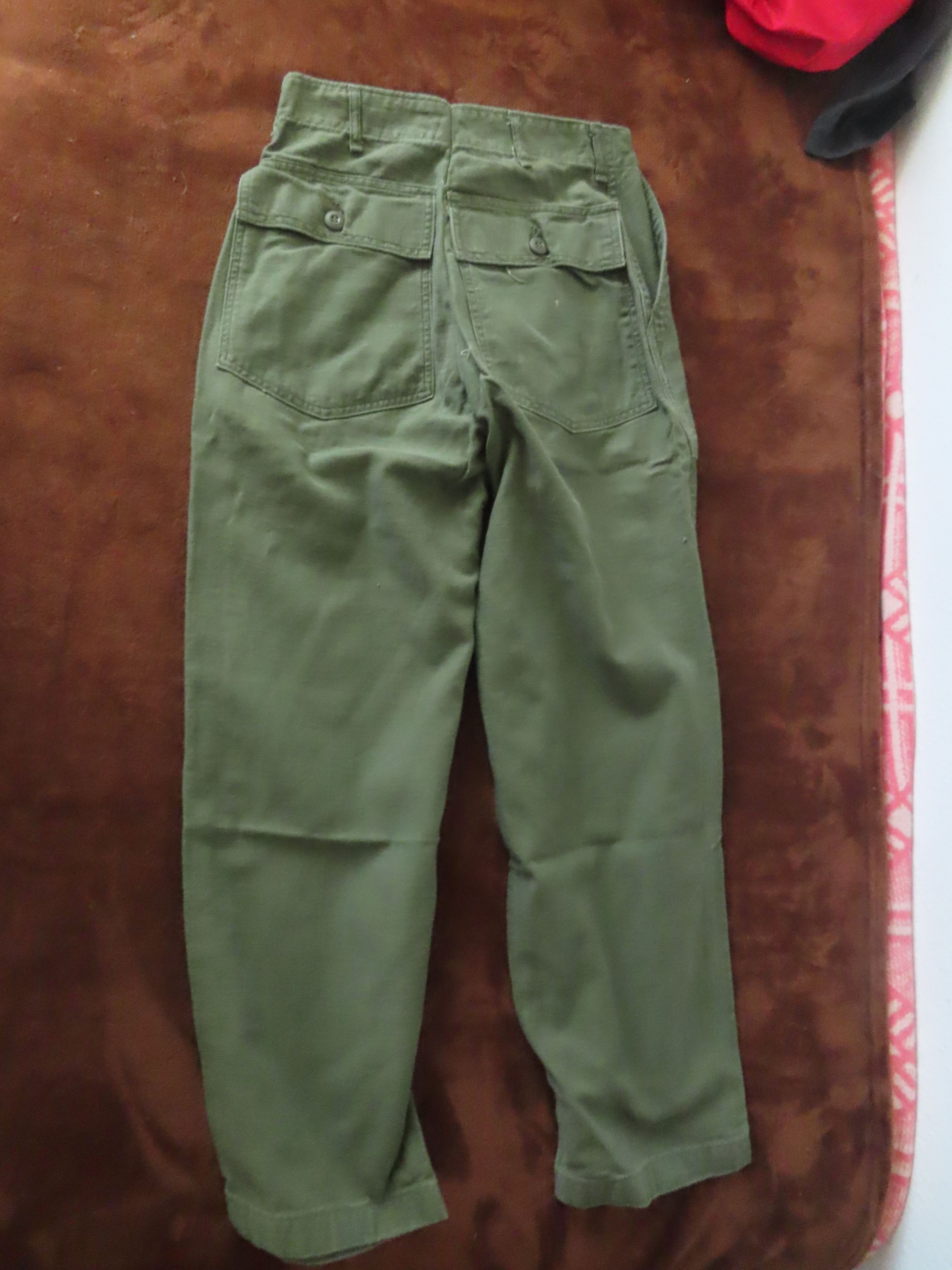 Vintage Vietnam Era Sateen Utility Pant 1972 US Army Trousers OG-107 Size US 32 / EU 48 - 4 Thumbnail